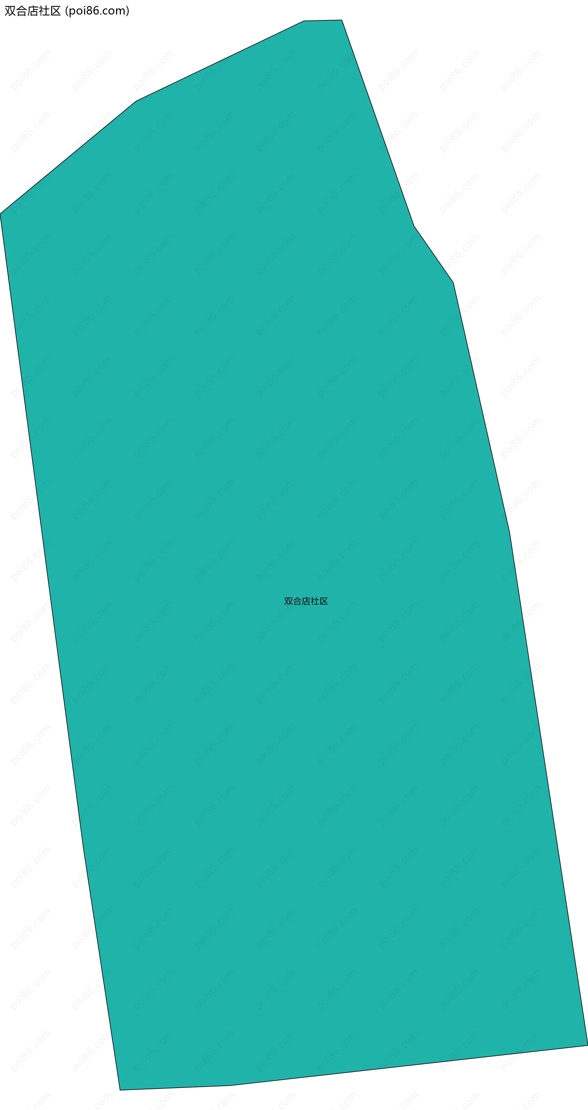 双合店社区边界地图