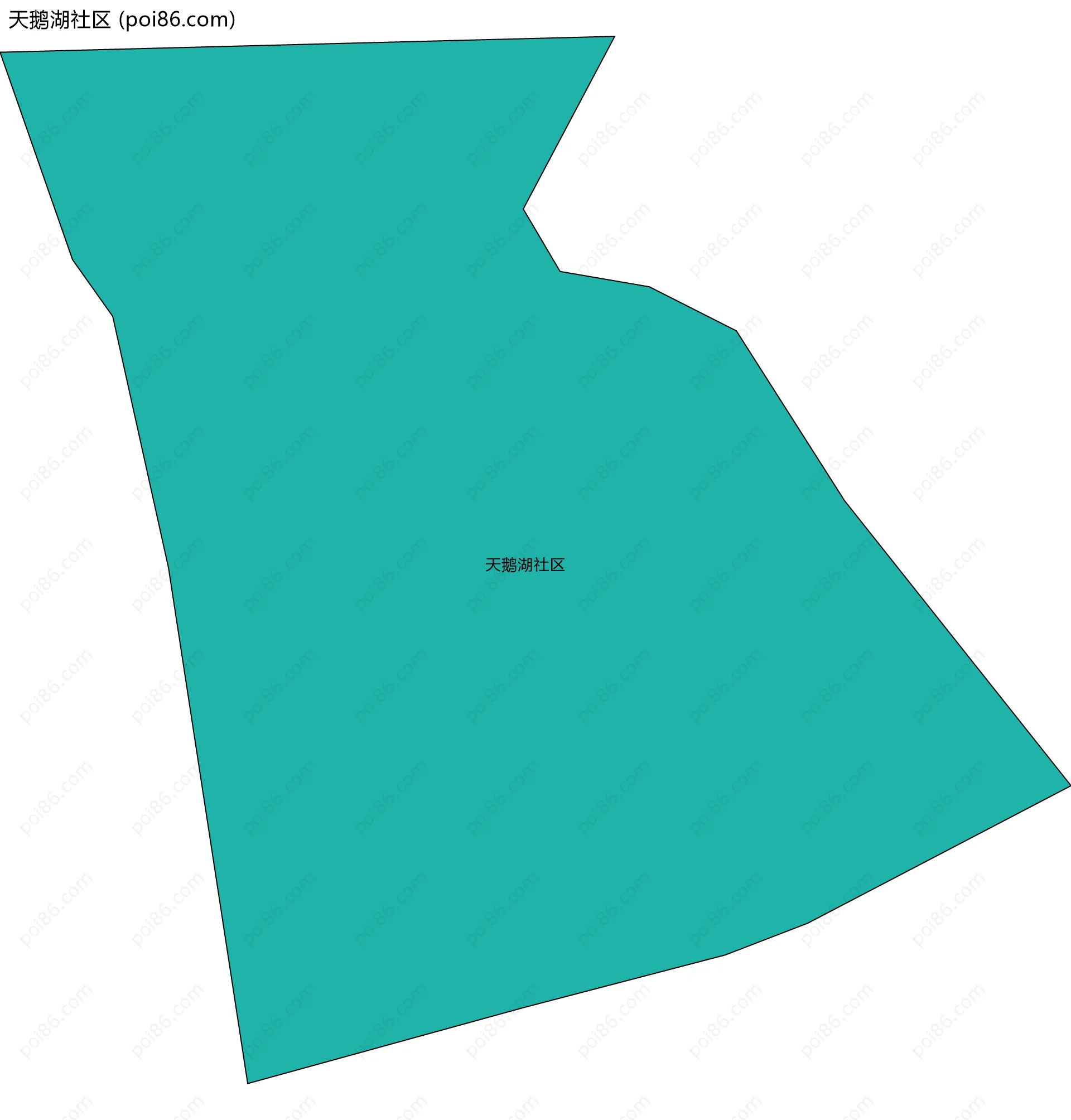 天鹅湖社区边界地图