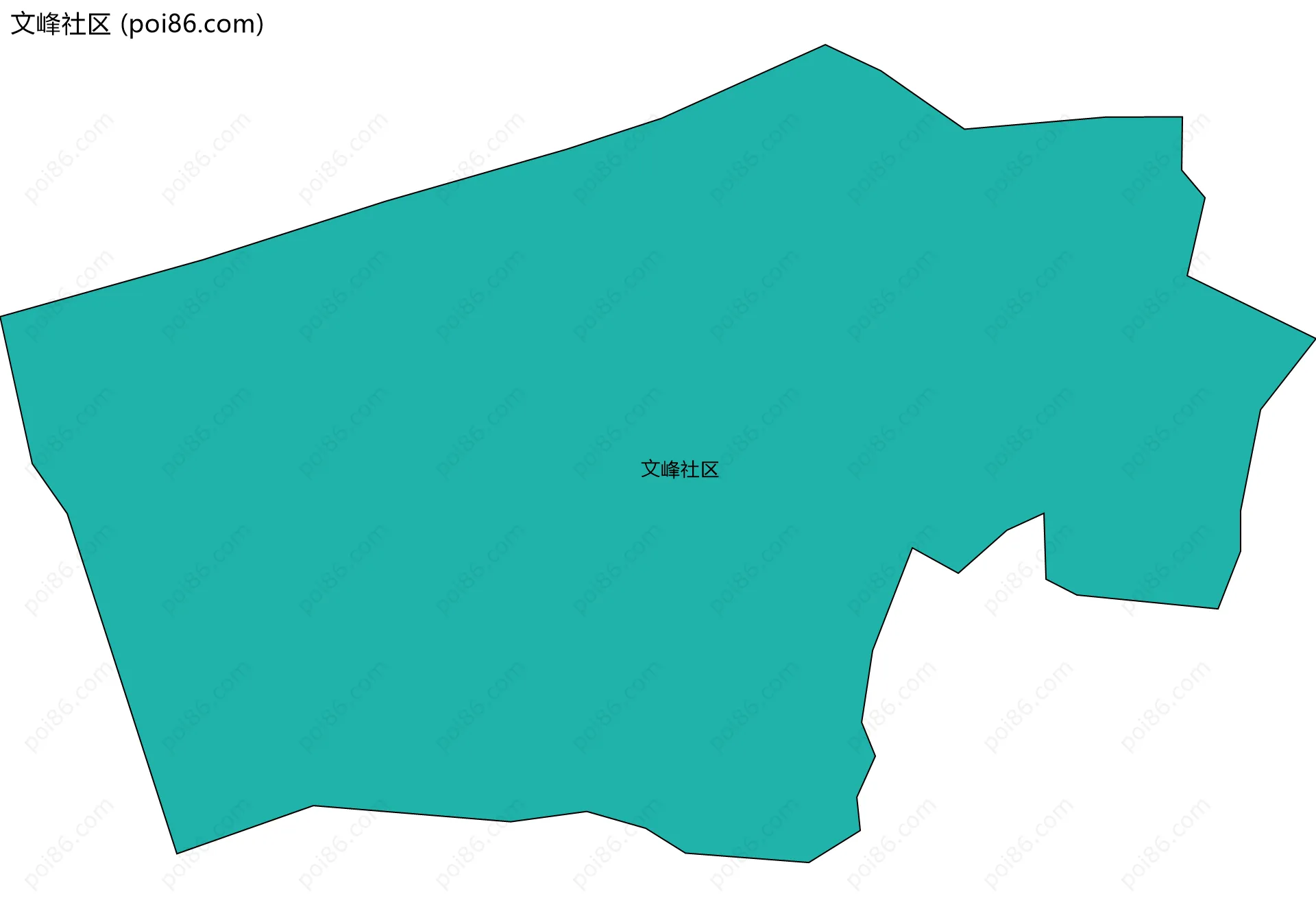 文峰社区边界地图