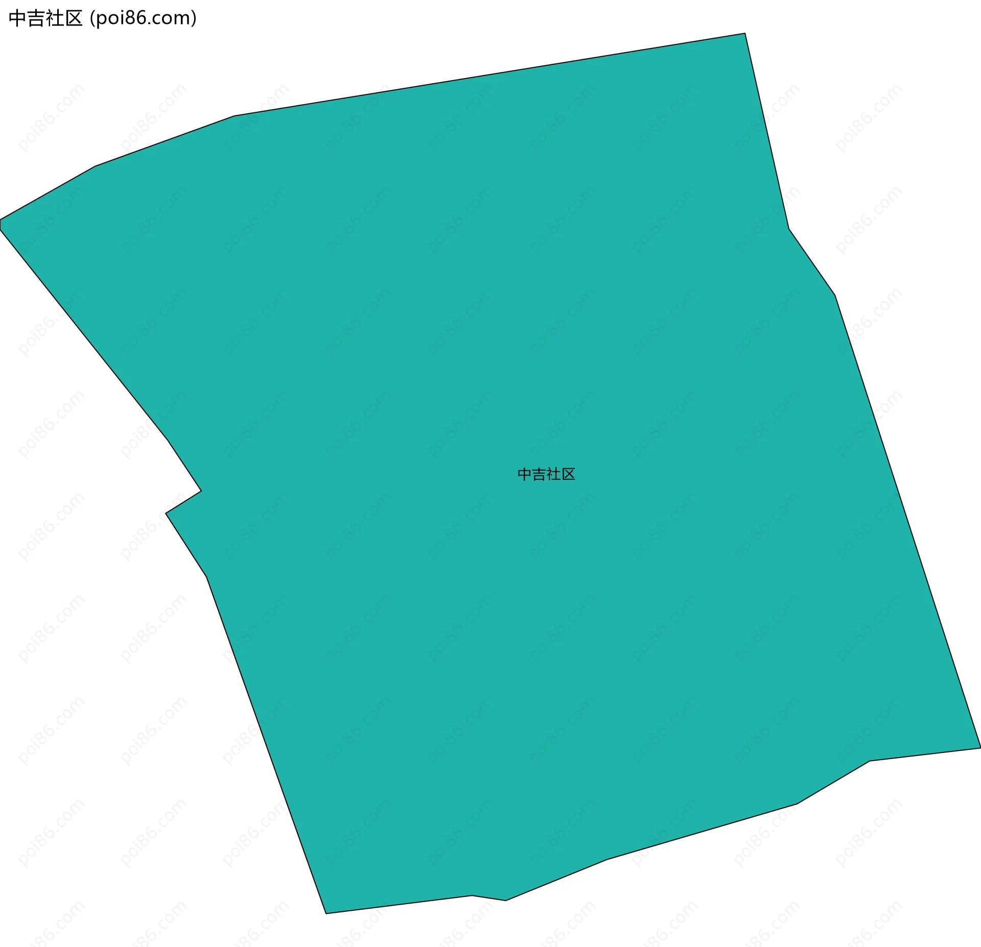 中吉社区边界地图