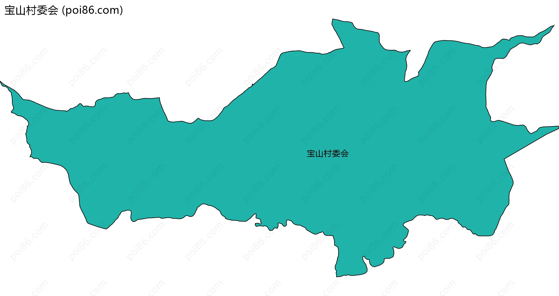 宝山村委会边界地图