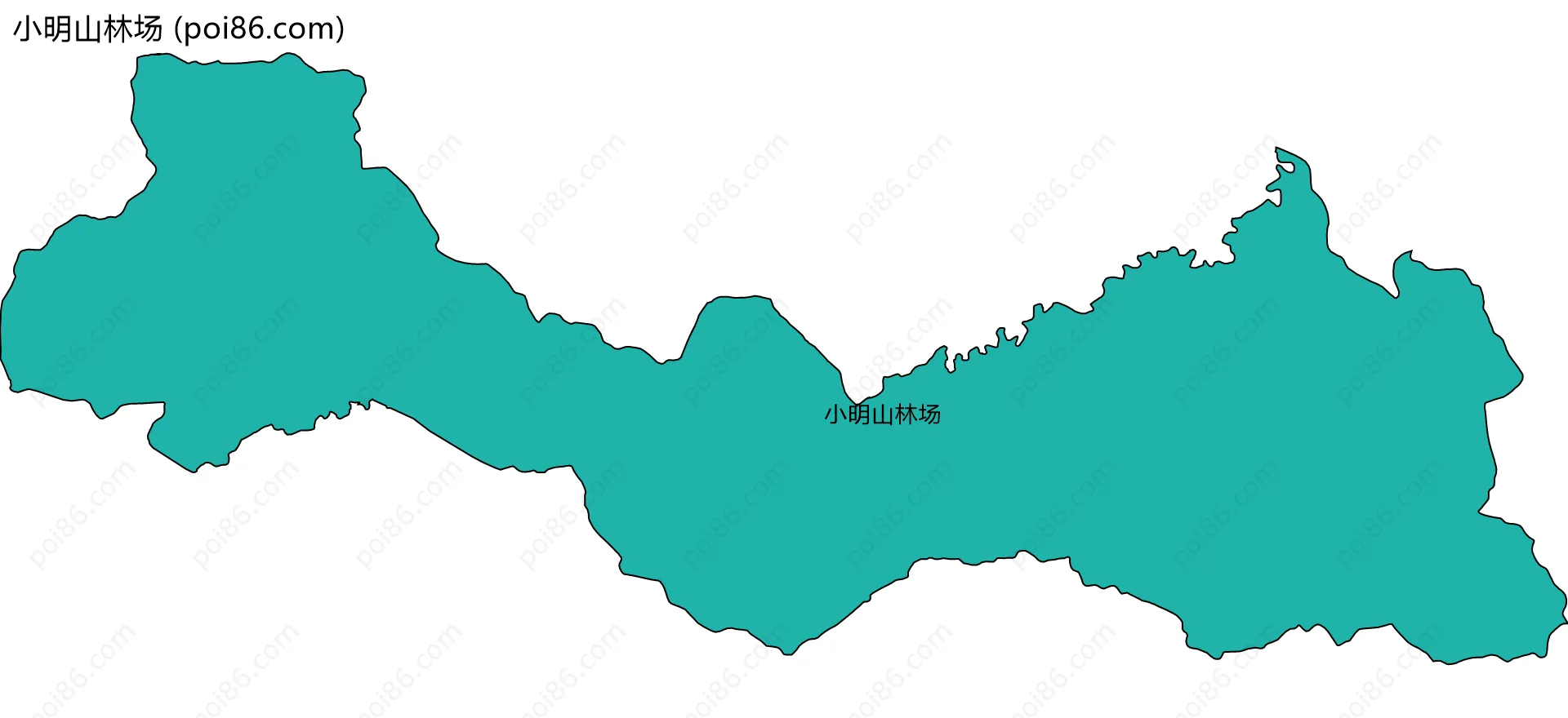 小明山林场边界地图
