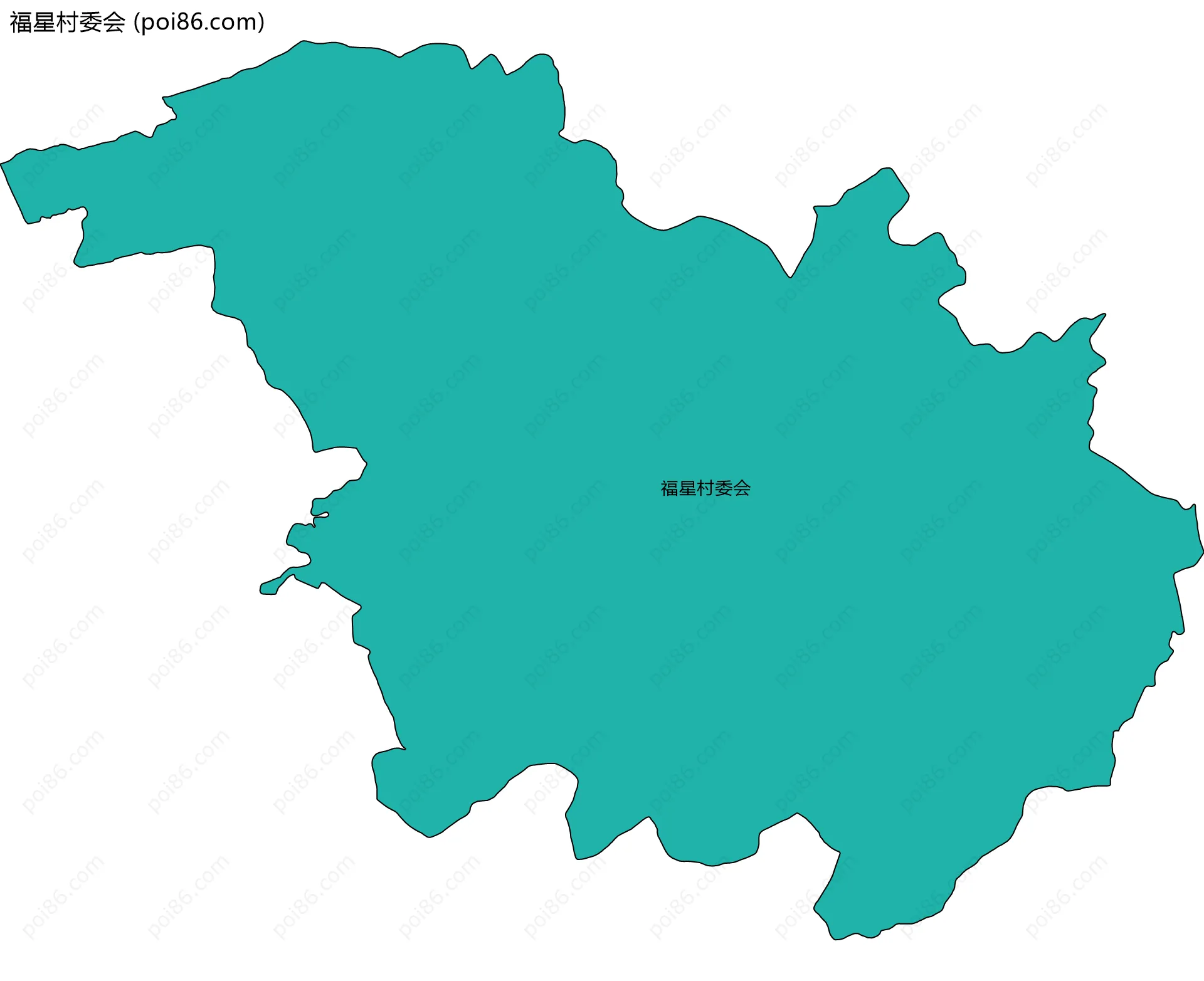 福星村委会边界地图
