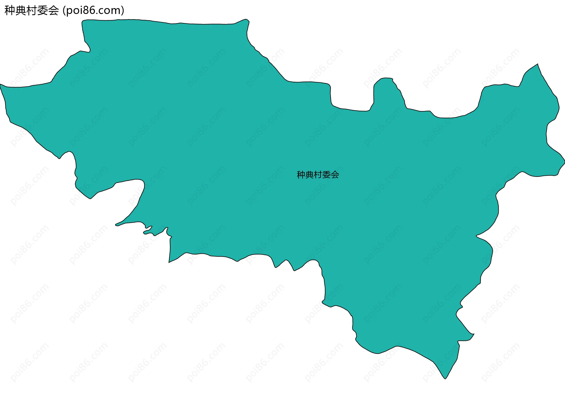种典村委会边界地图