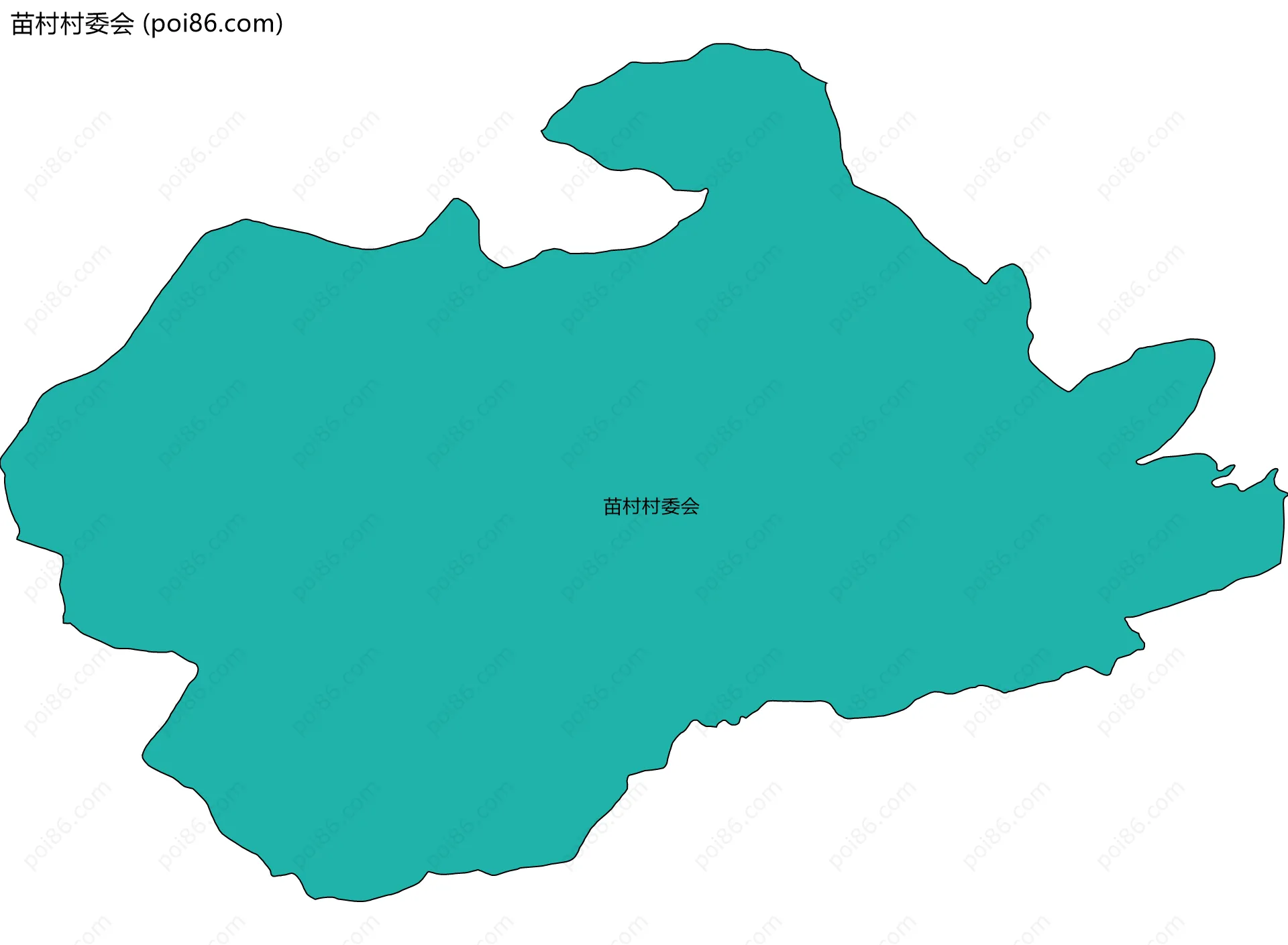 苗村村委会边界地图