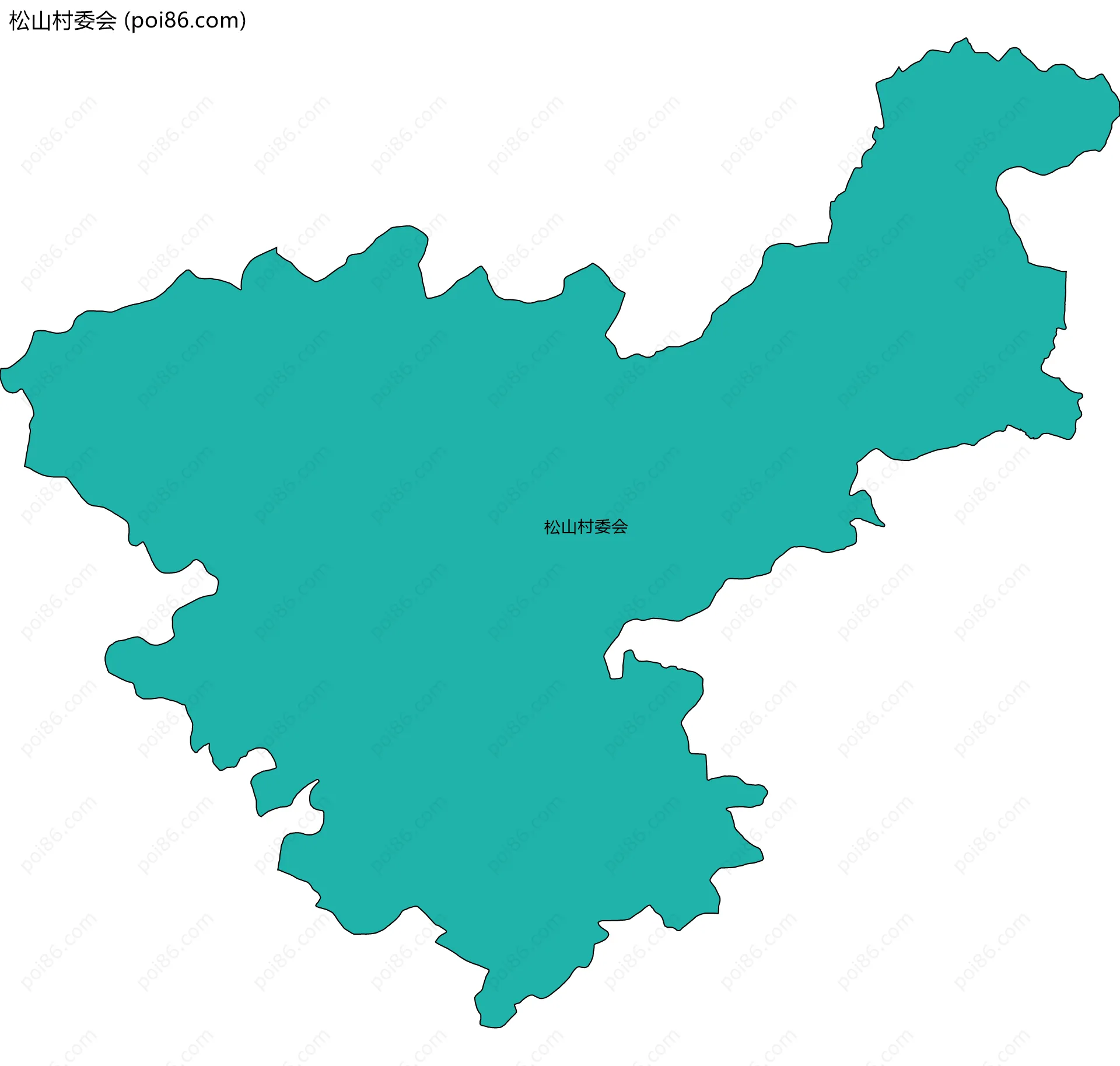 松山村委会边界地图