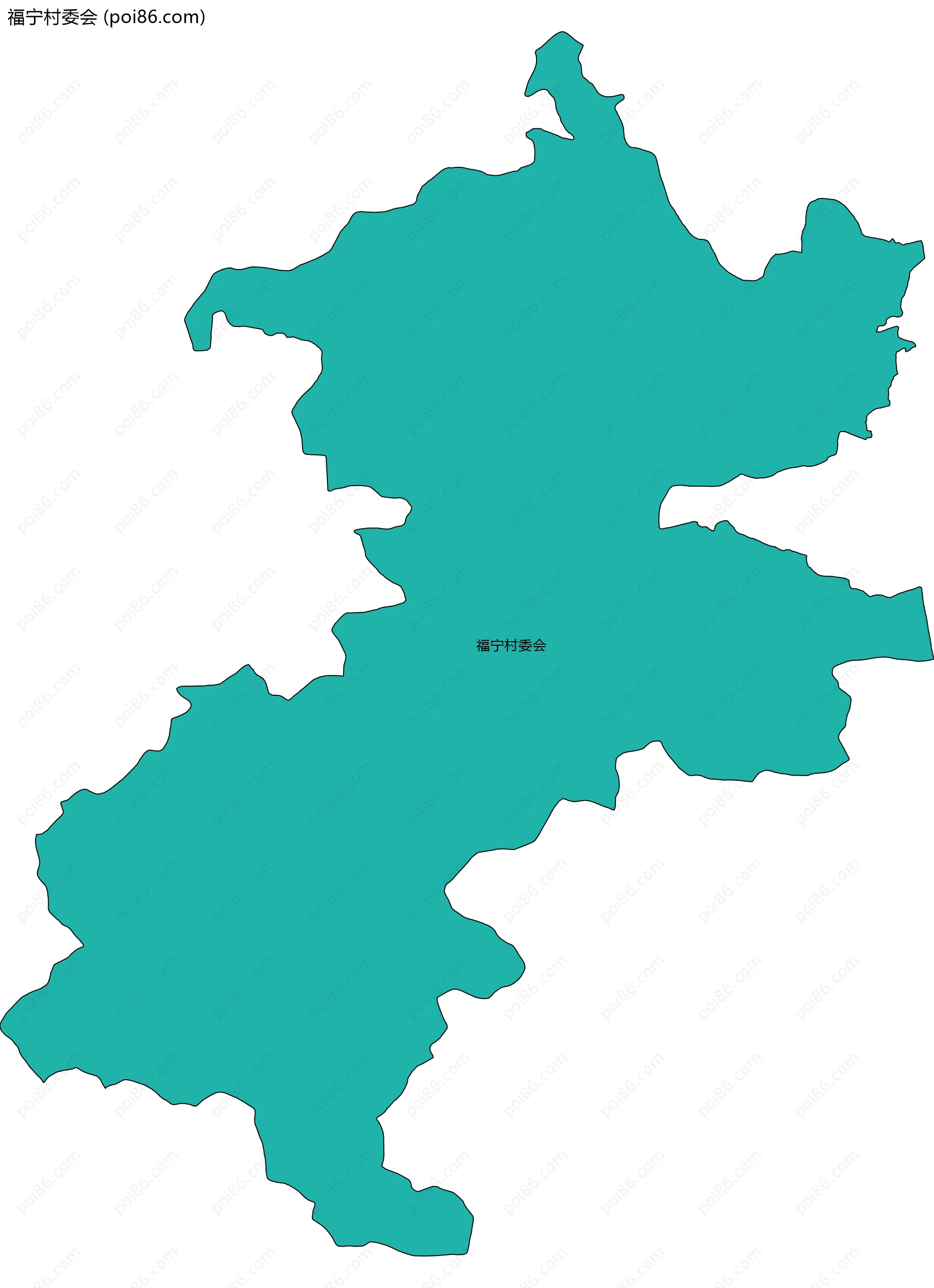 福宁村委会边界地图