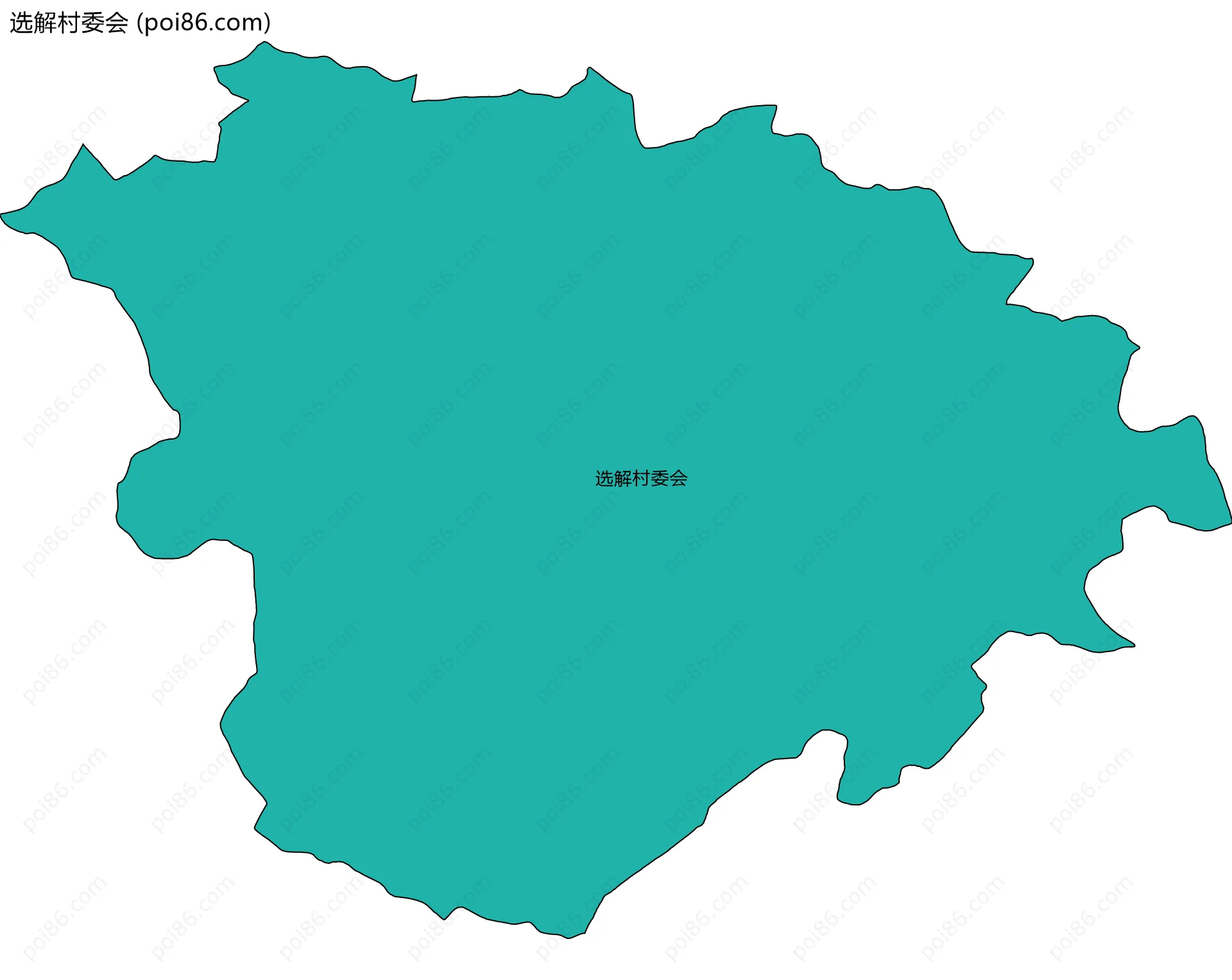 选解村委会边界地图