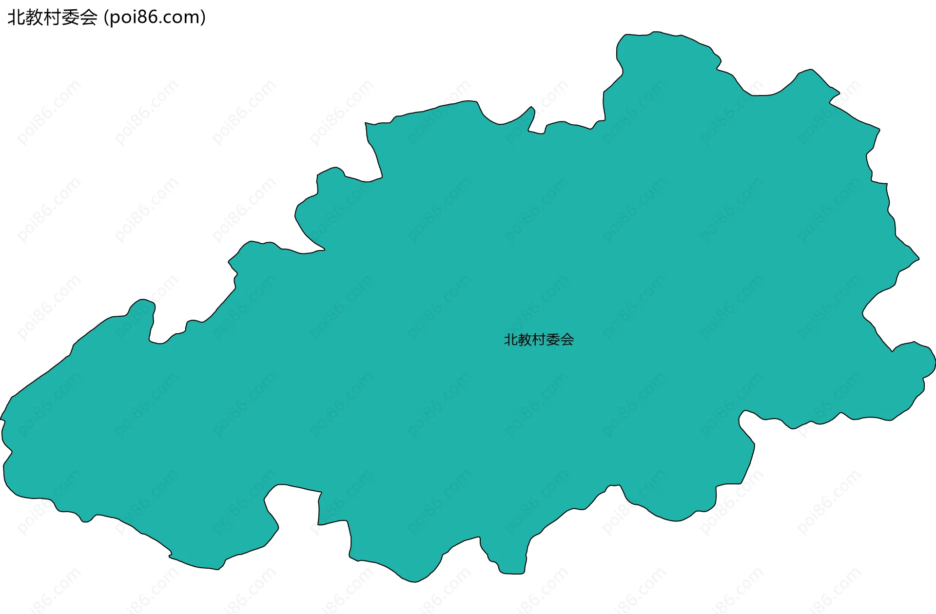 北教村委会边界地图