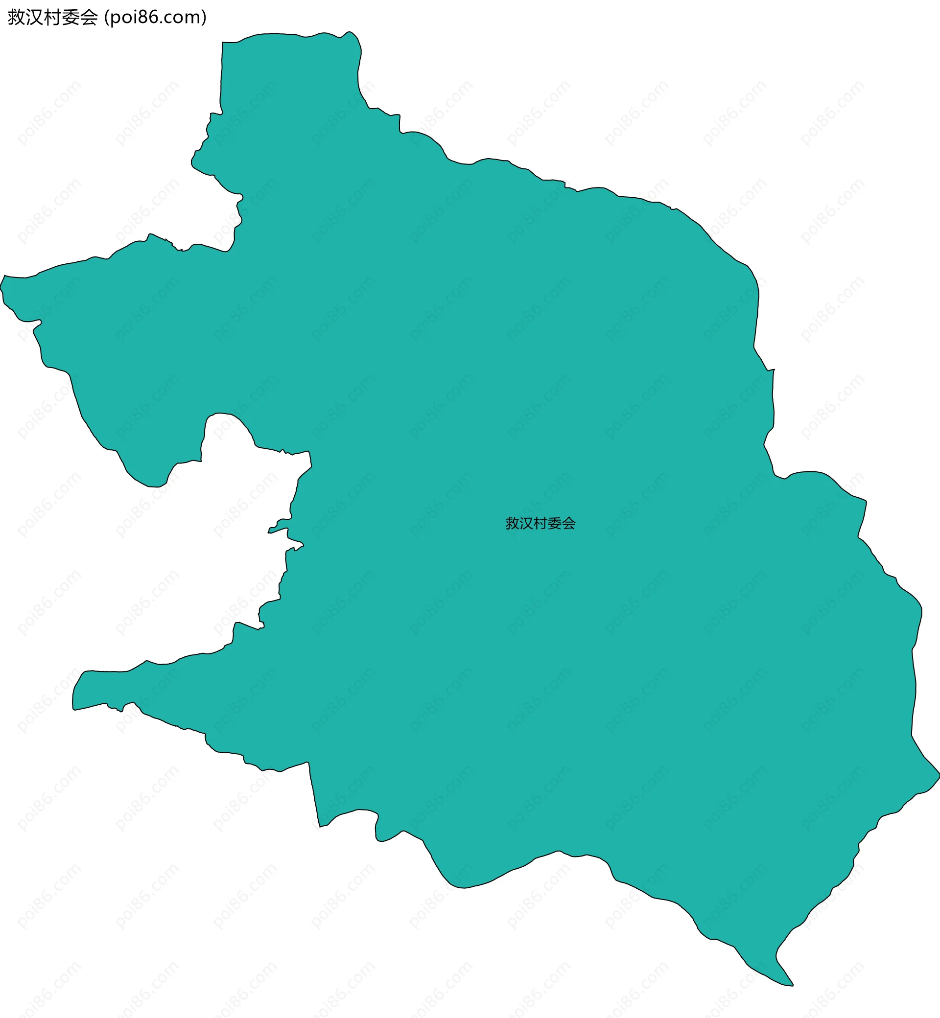 救汉村委会边界地图