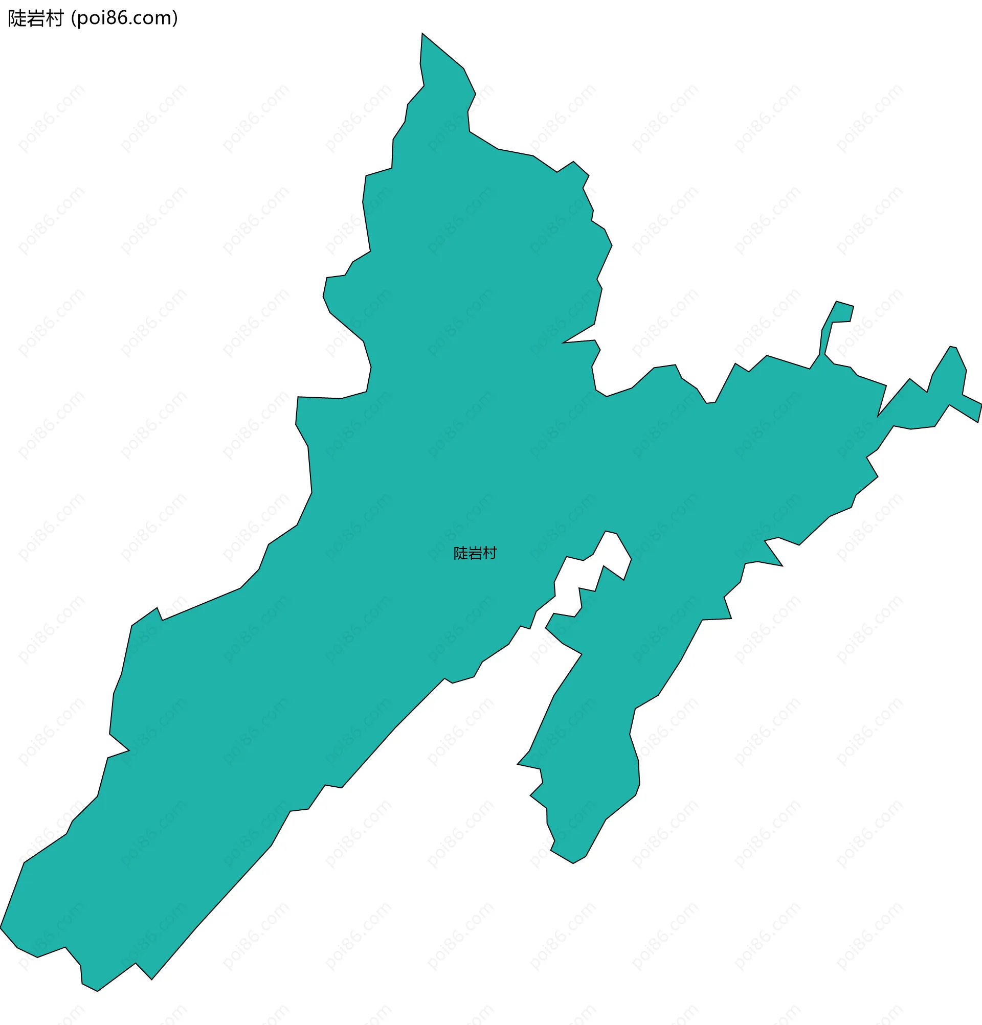 陡岩村边界地图
