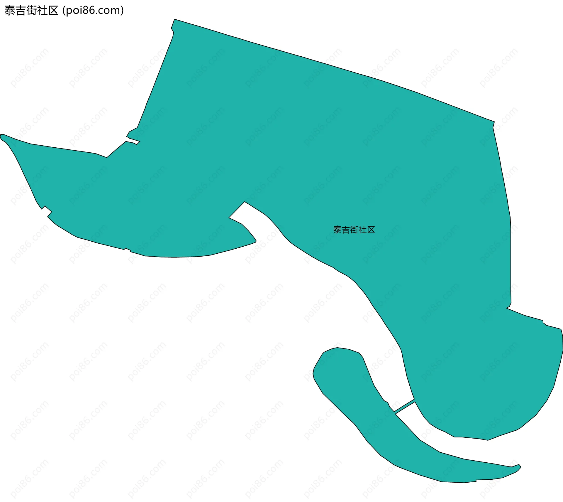 泰吉街社区边界地图