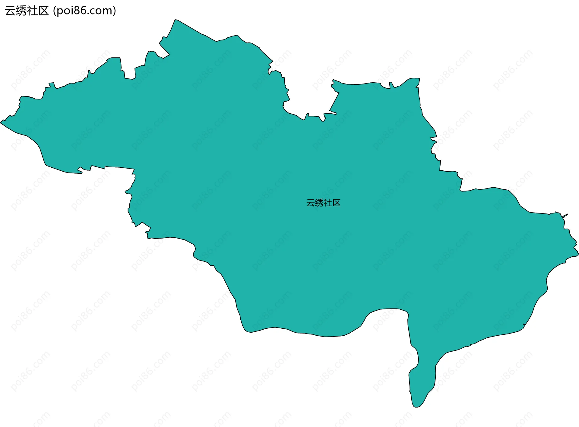 云绣社区边界地图