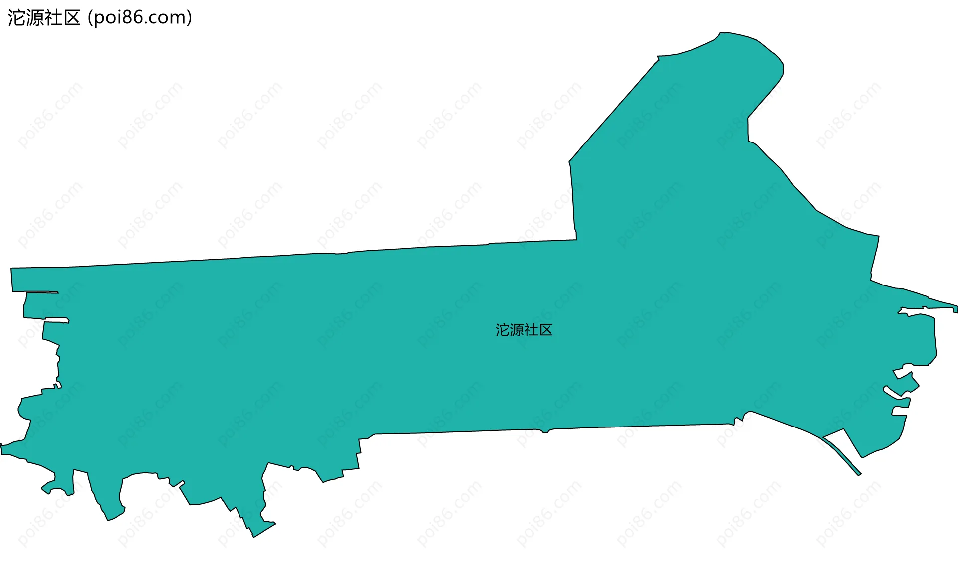 沱源社区边界地图
