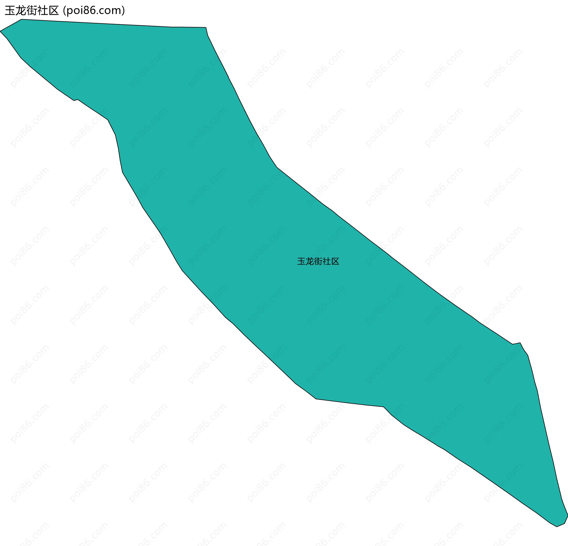玉龙街社区边界地图