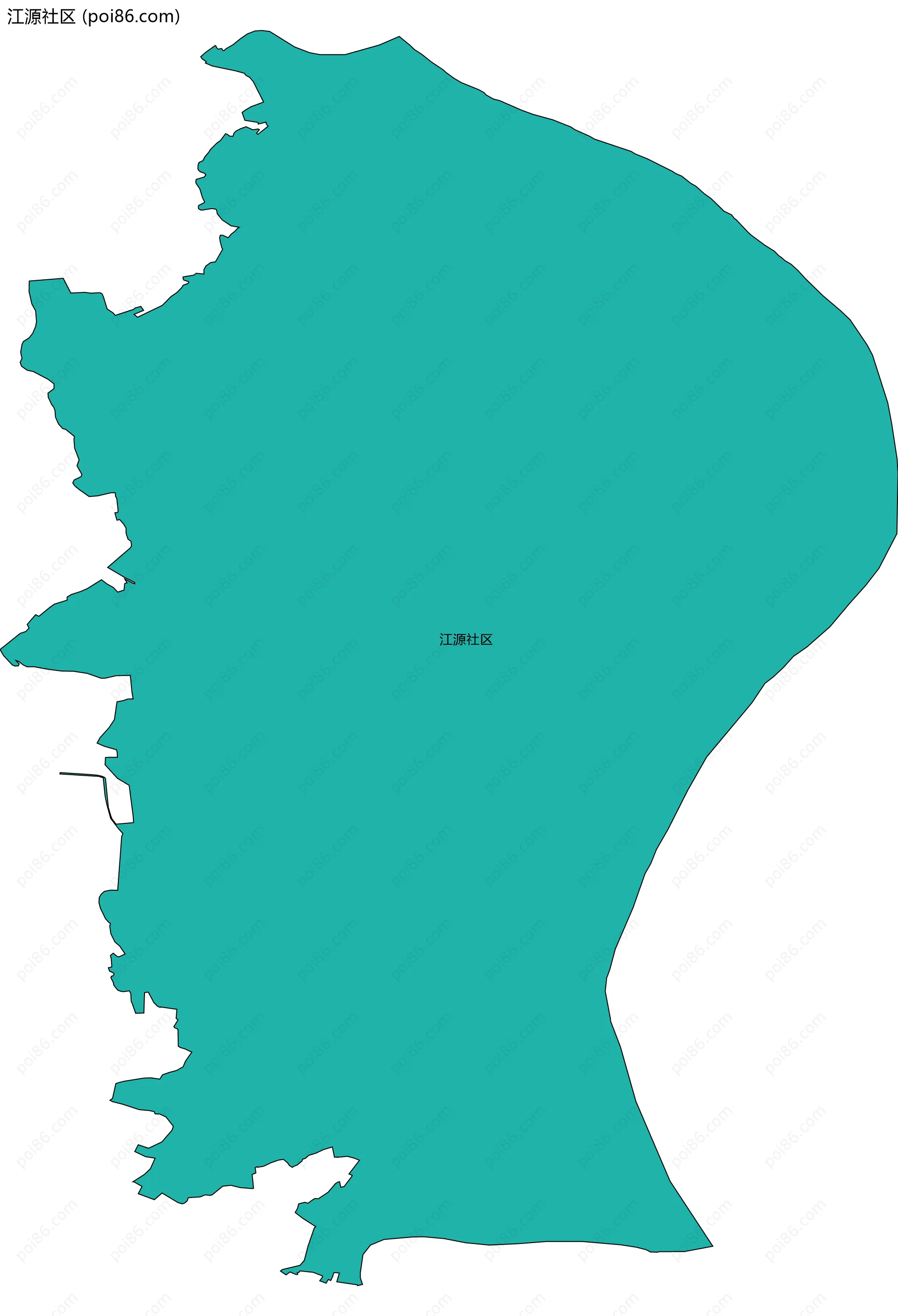 江源社区边界地图