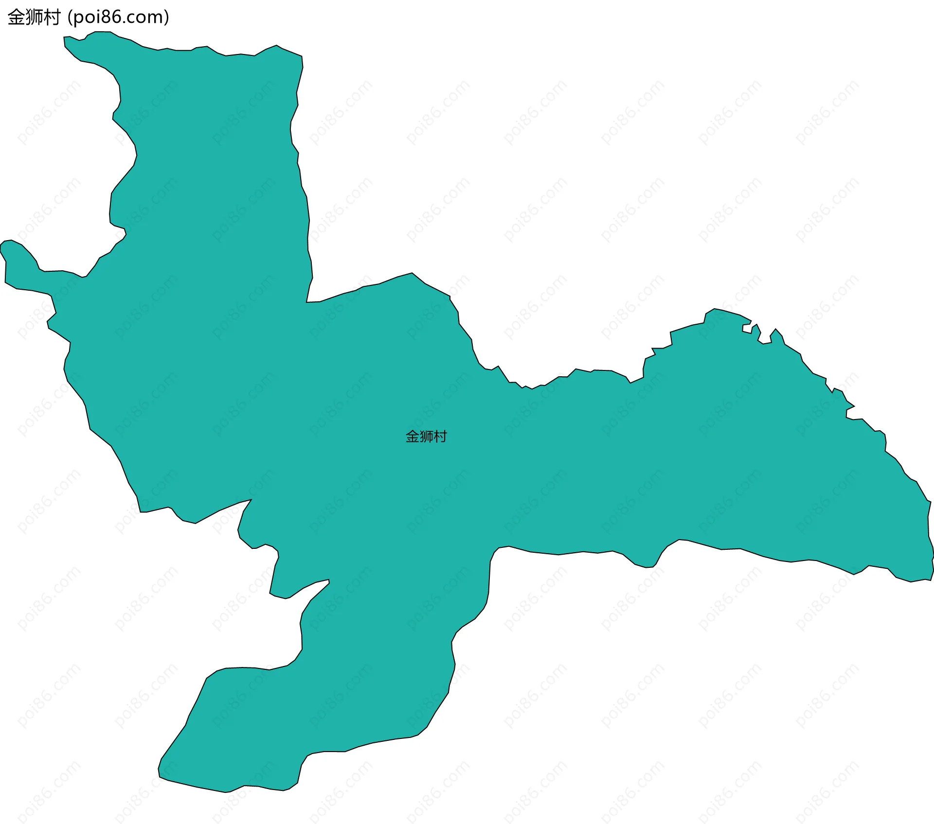 金狮村边界地图