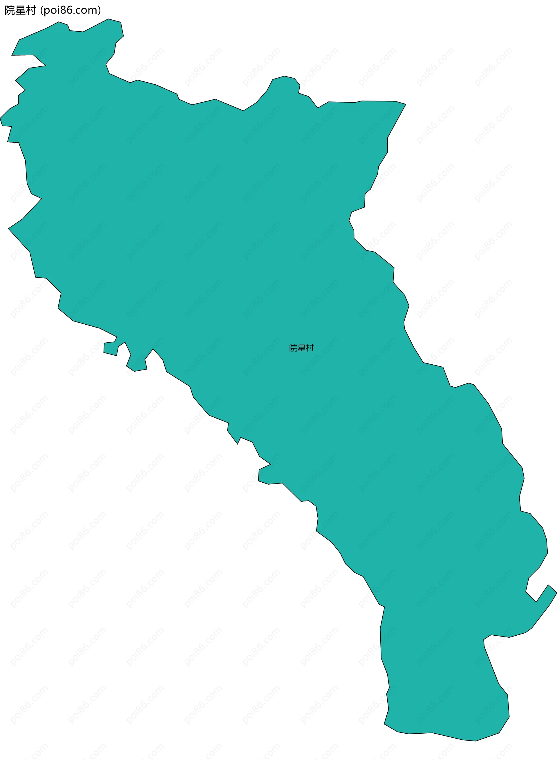 院星村边界地图