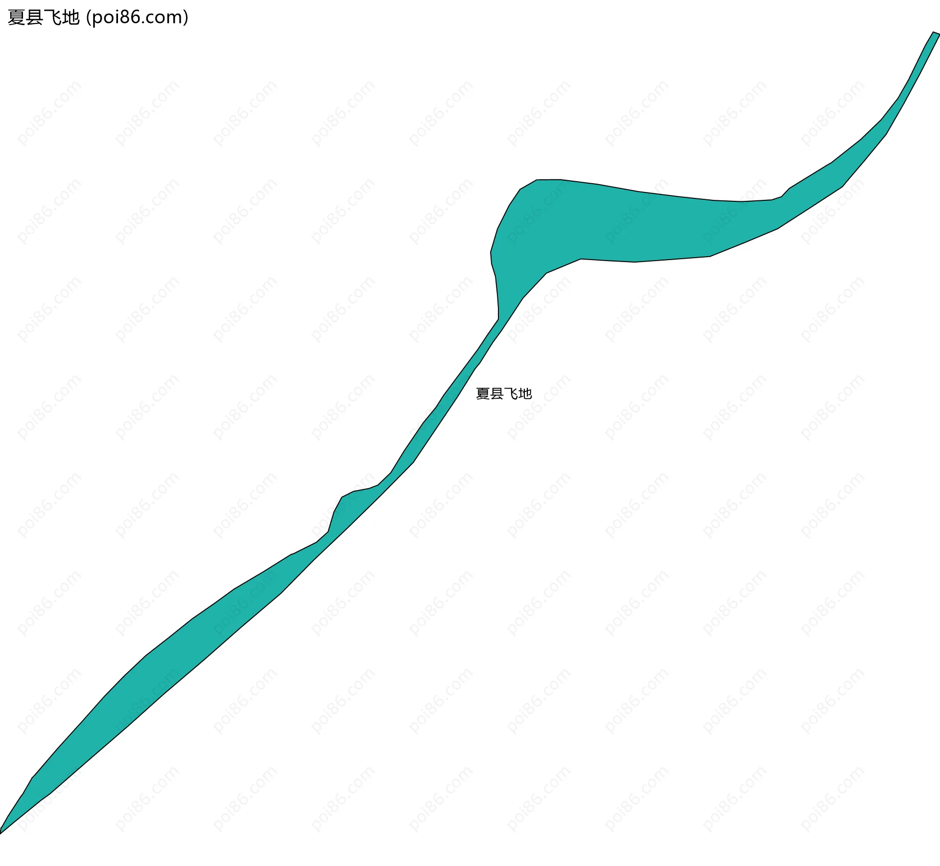 夏县飞地边界地图
