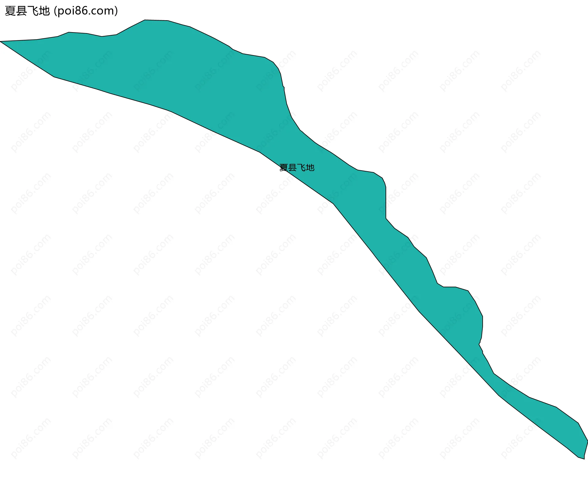 夏县飞地边界地图