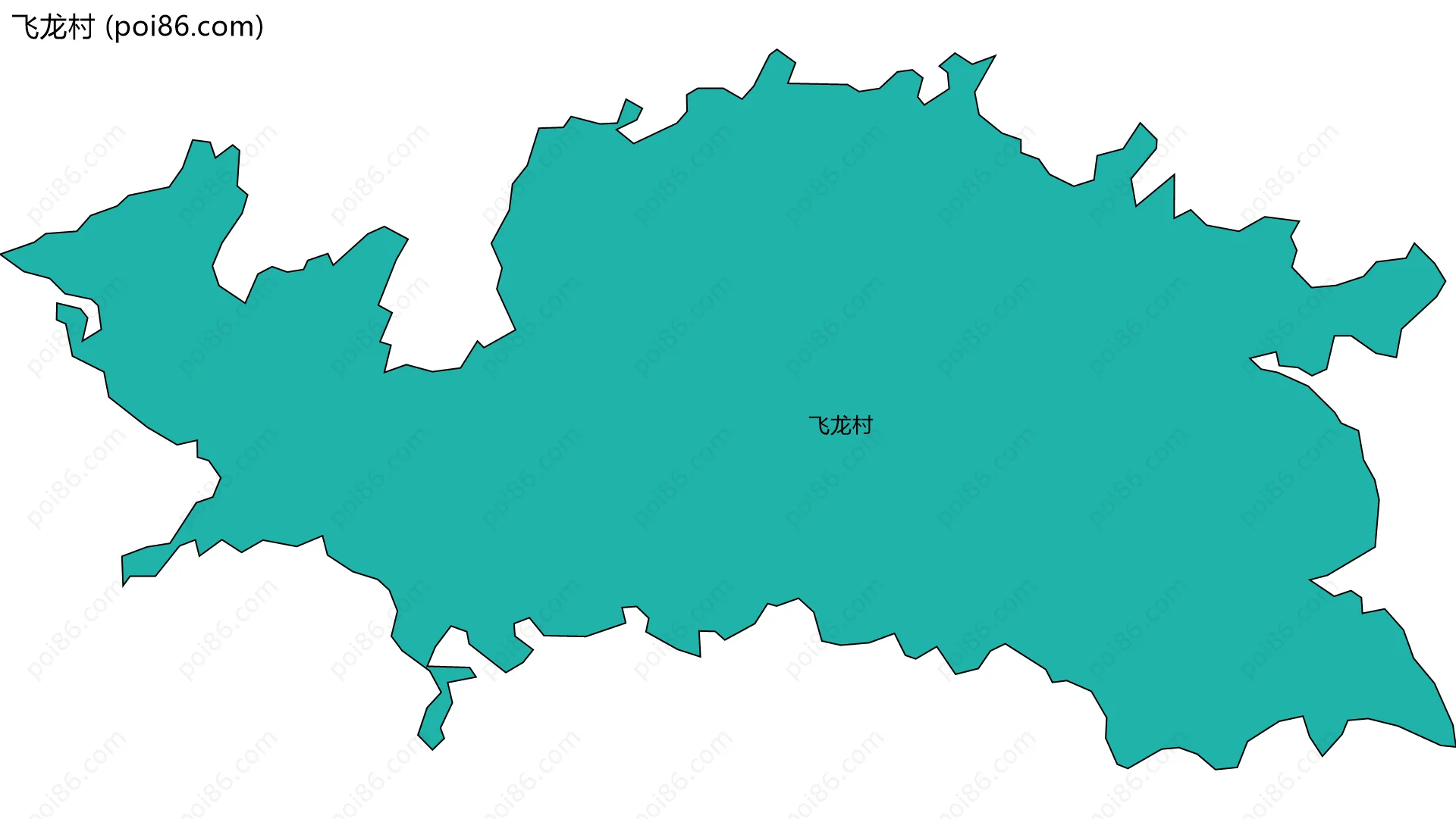 飞龙村边界地图