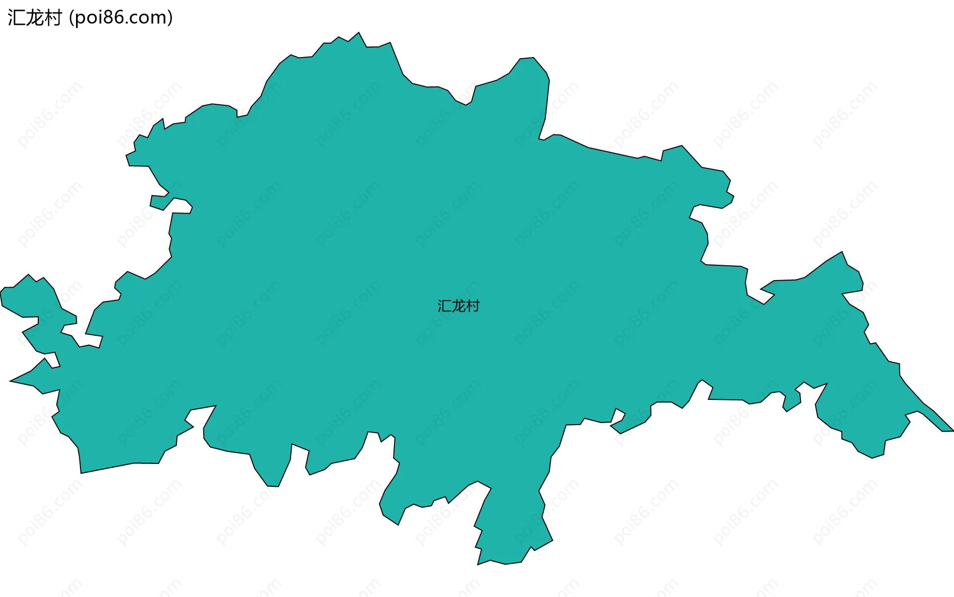 汇龙村边界地图