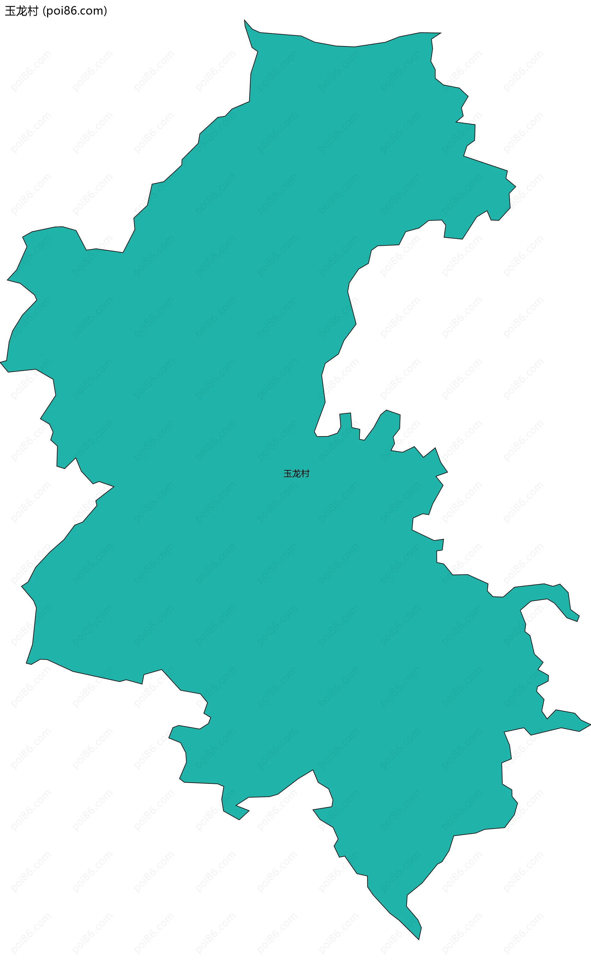 玉龙村边界地图