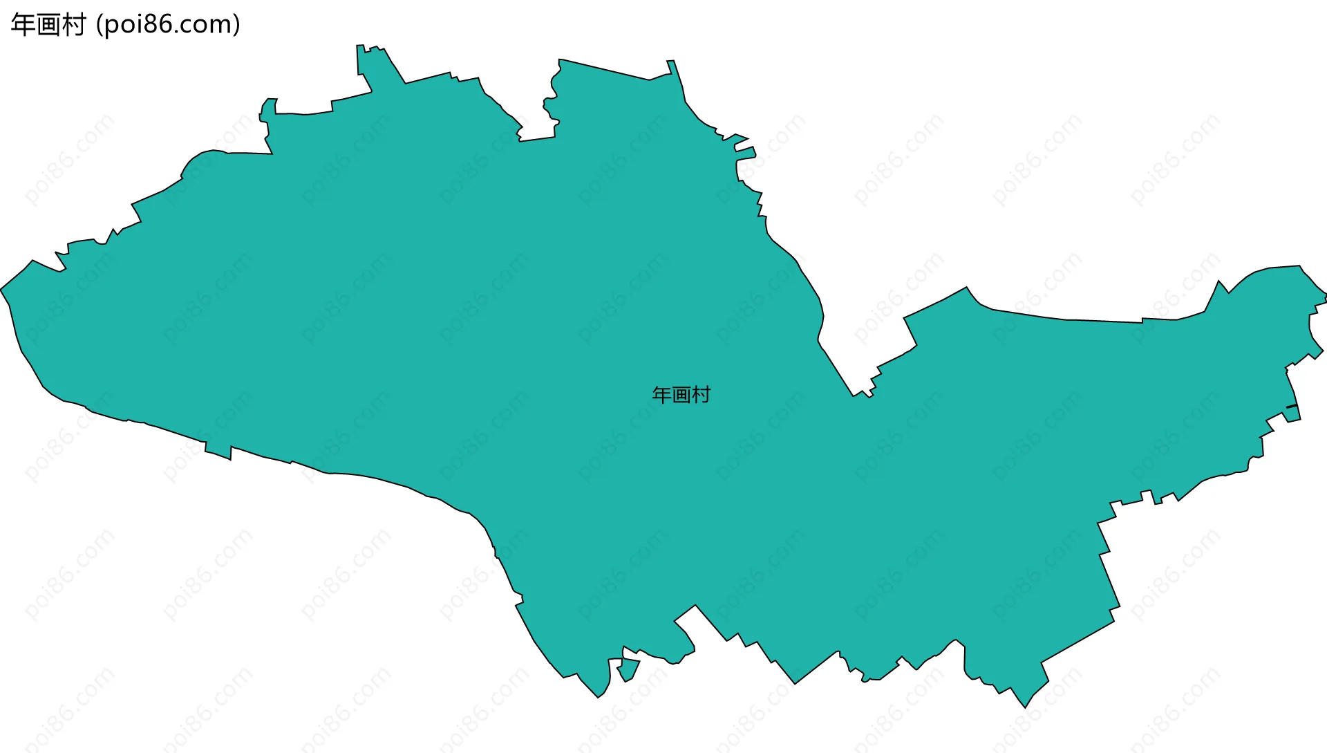 年画村边界地图