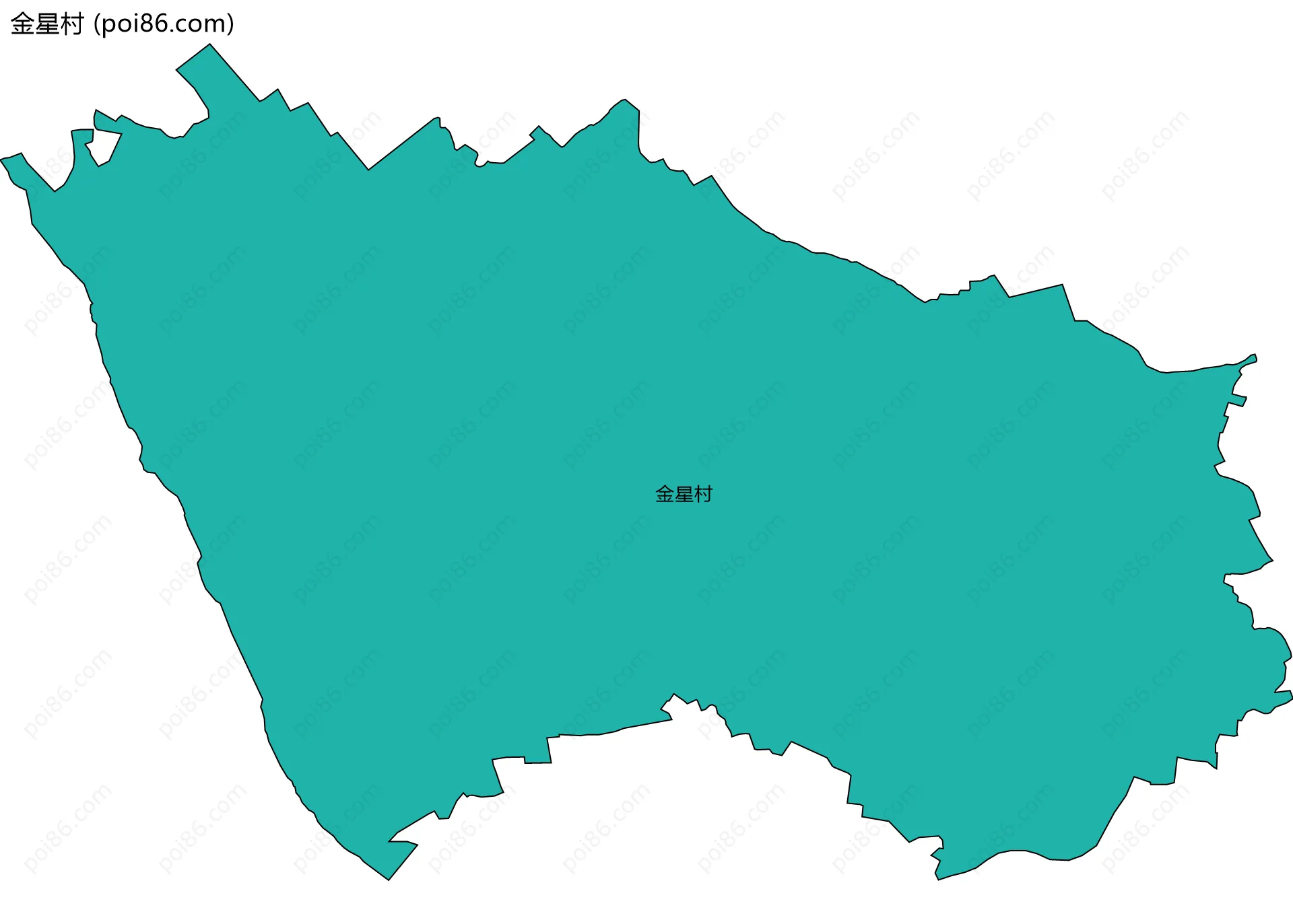 金星村边界地图