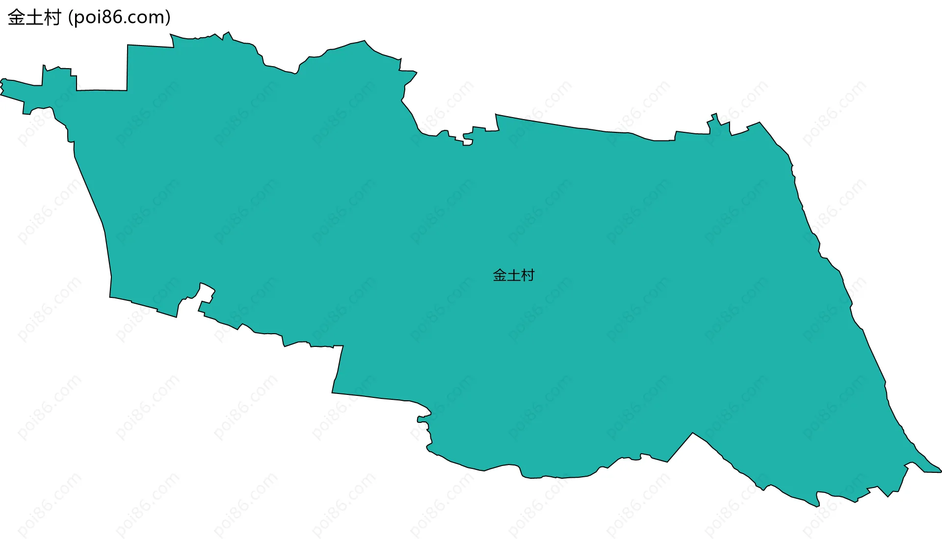 金土村边界地图