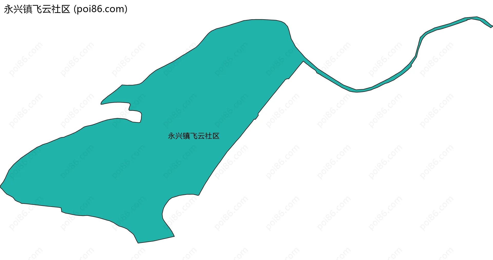 永兴镇飞云社区边界地图