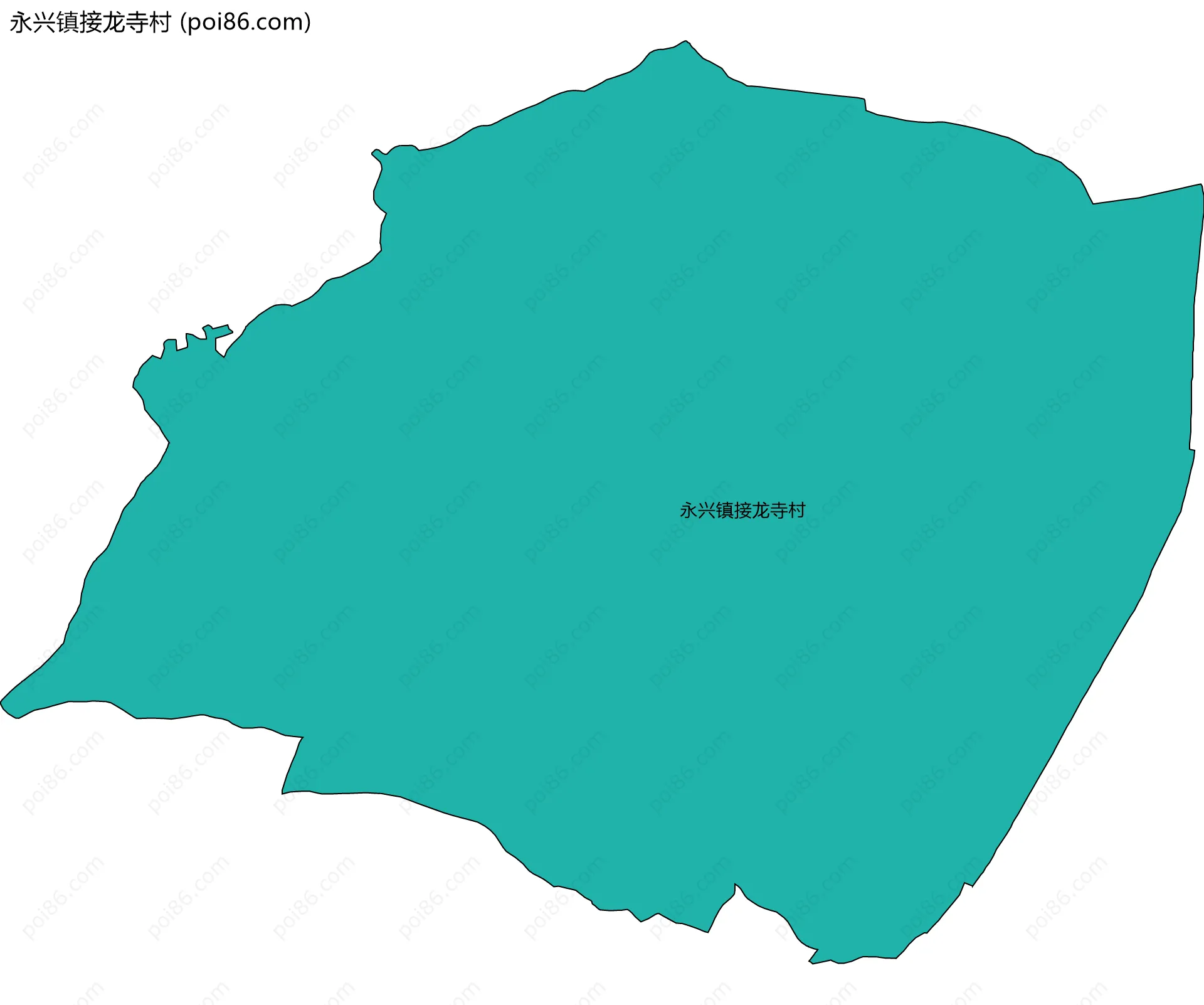 永兴镇接龙寺村边界地图
