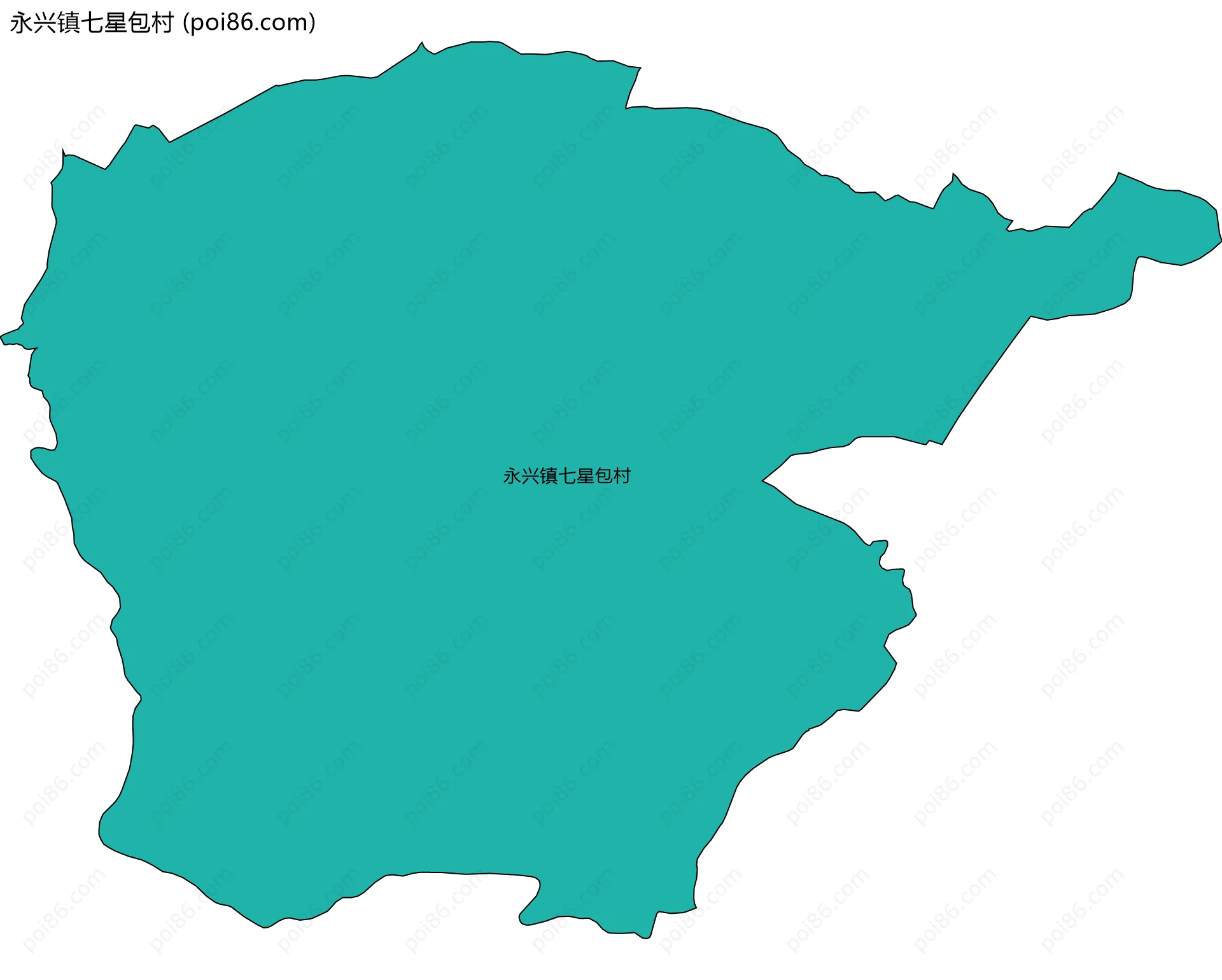 永兴镇七星包村边界地图