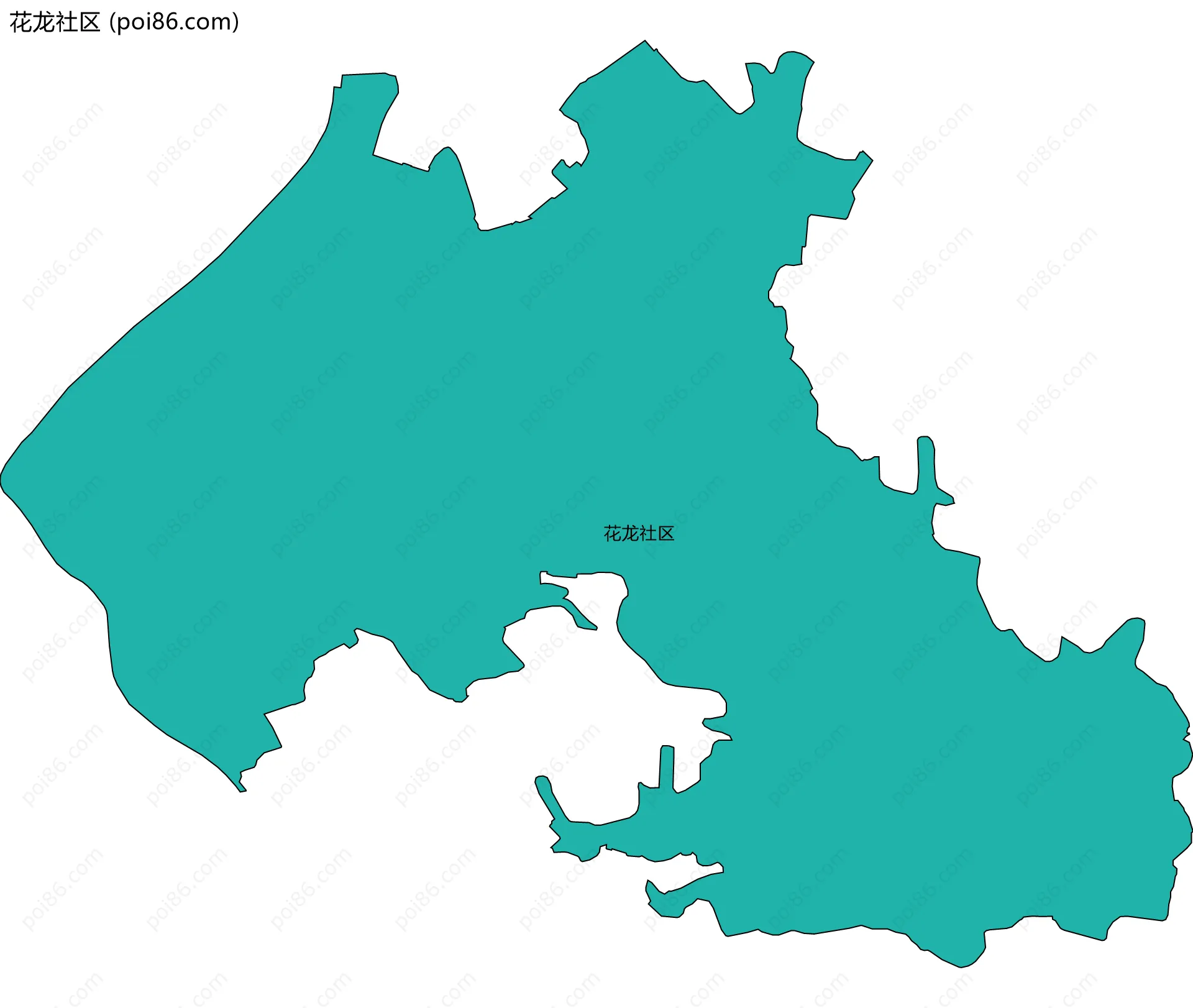 花龙社区边界地图