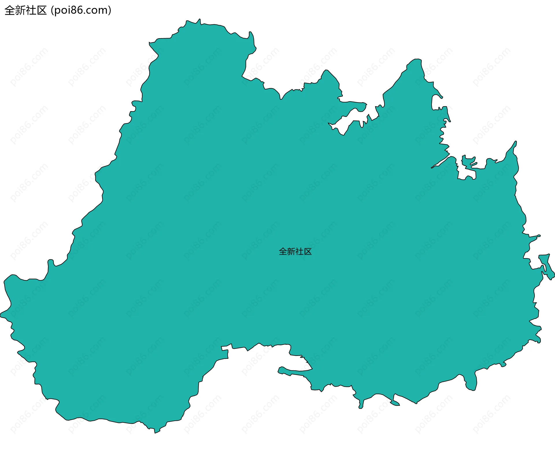 全新社区边界地图