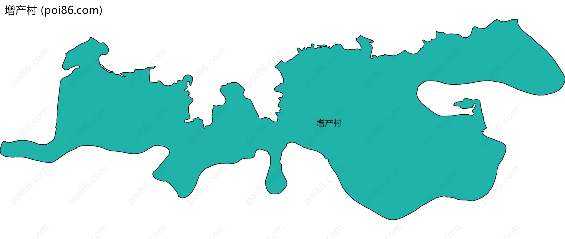 增产村边界地图