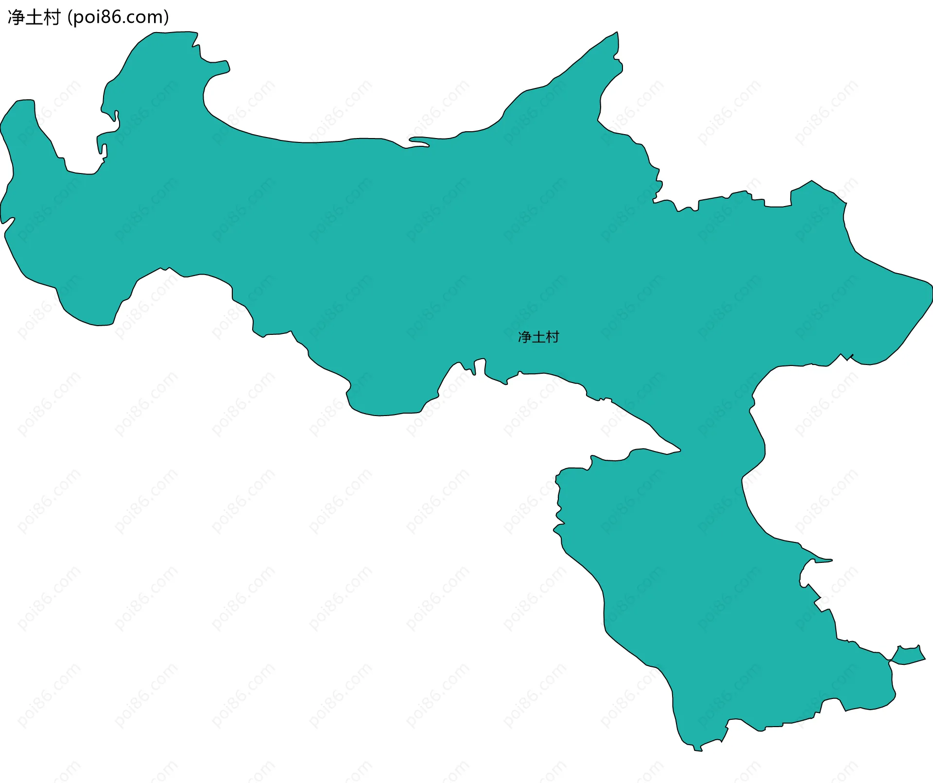 净土村边界地图