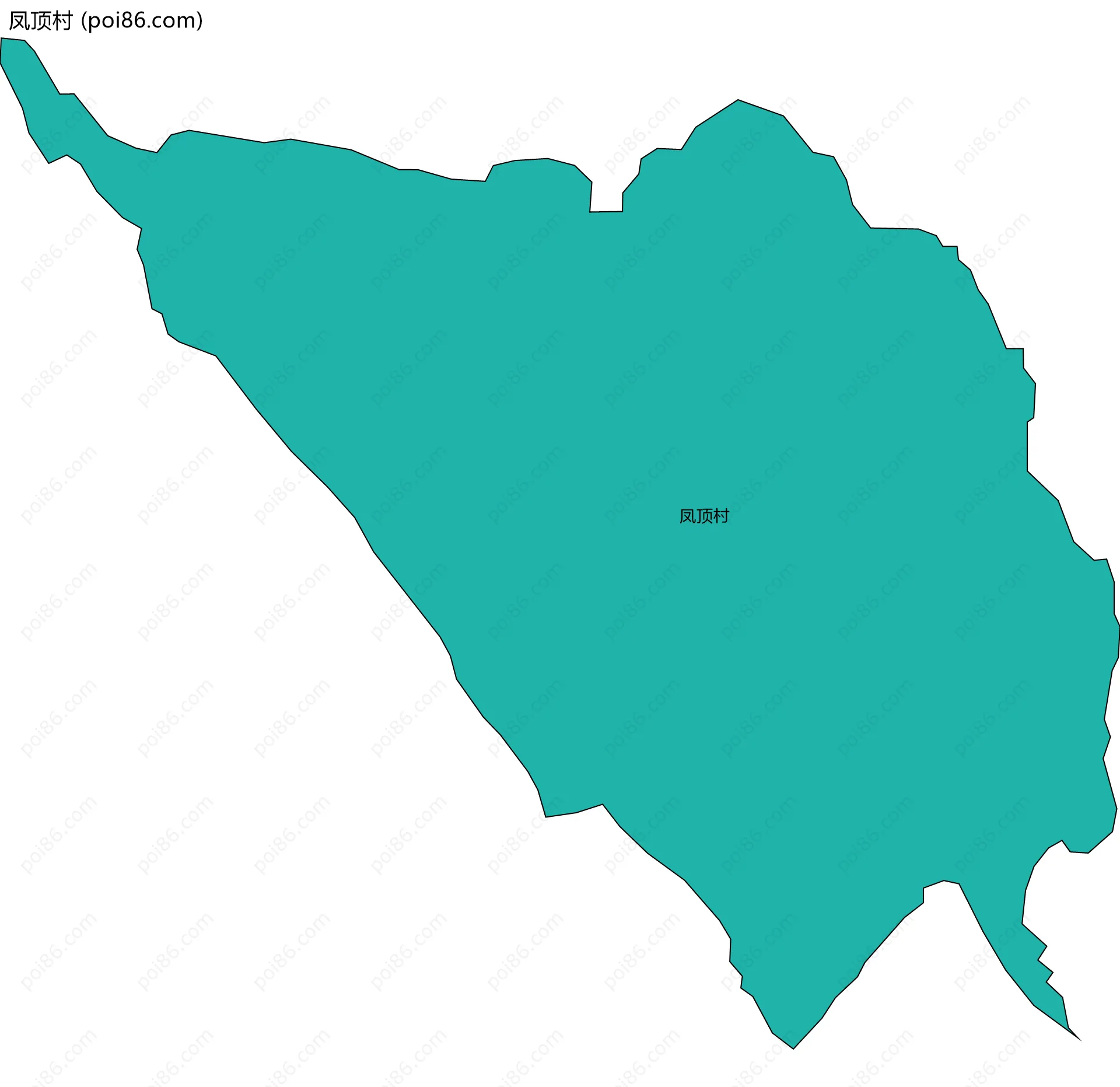 凤顶村边界地图