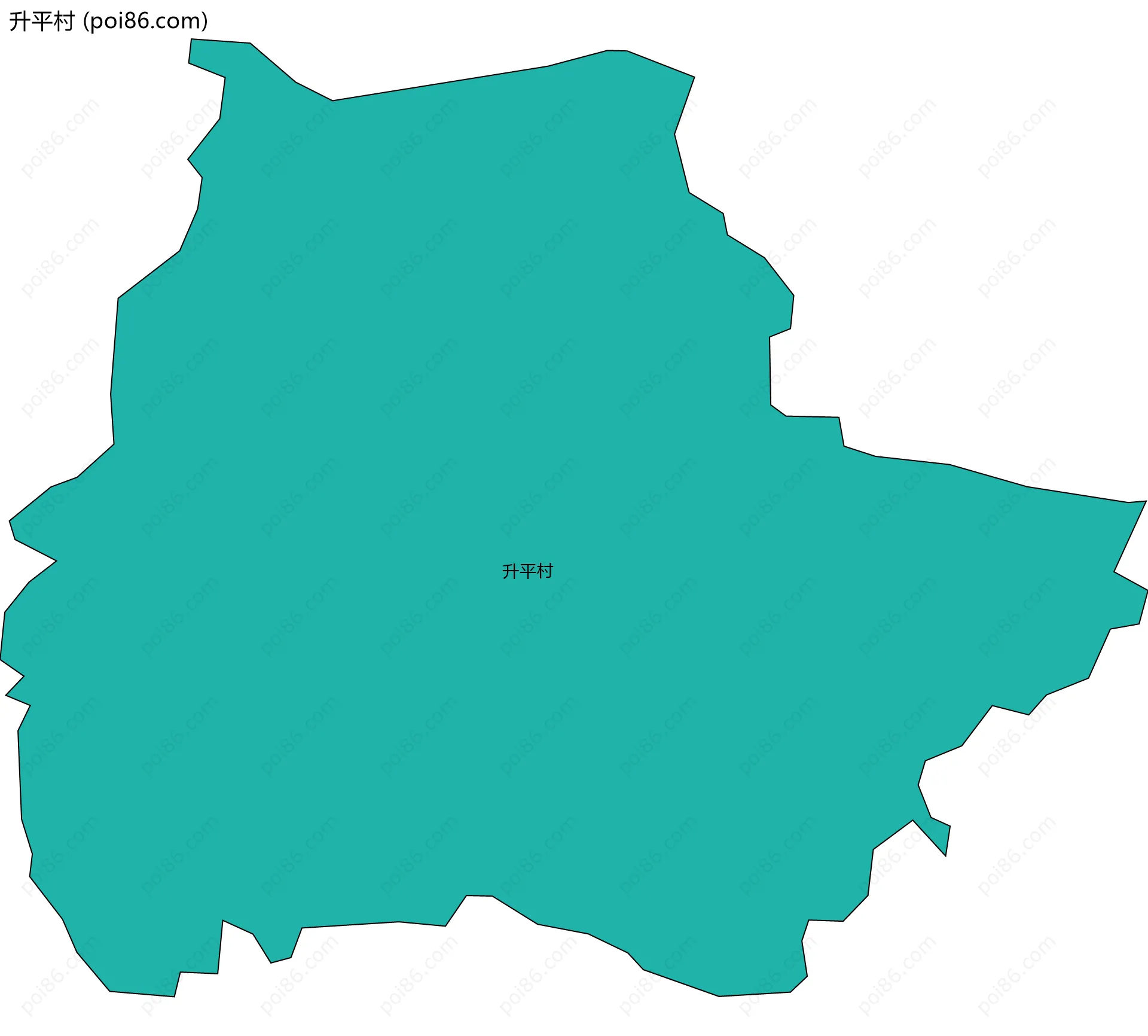升平村边界地图