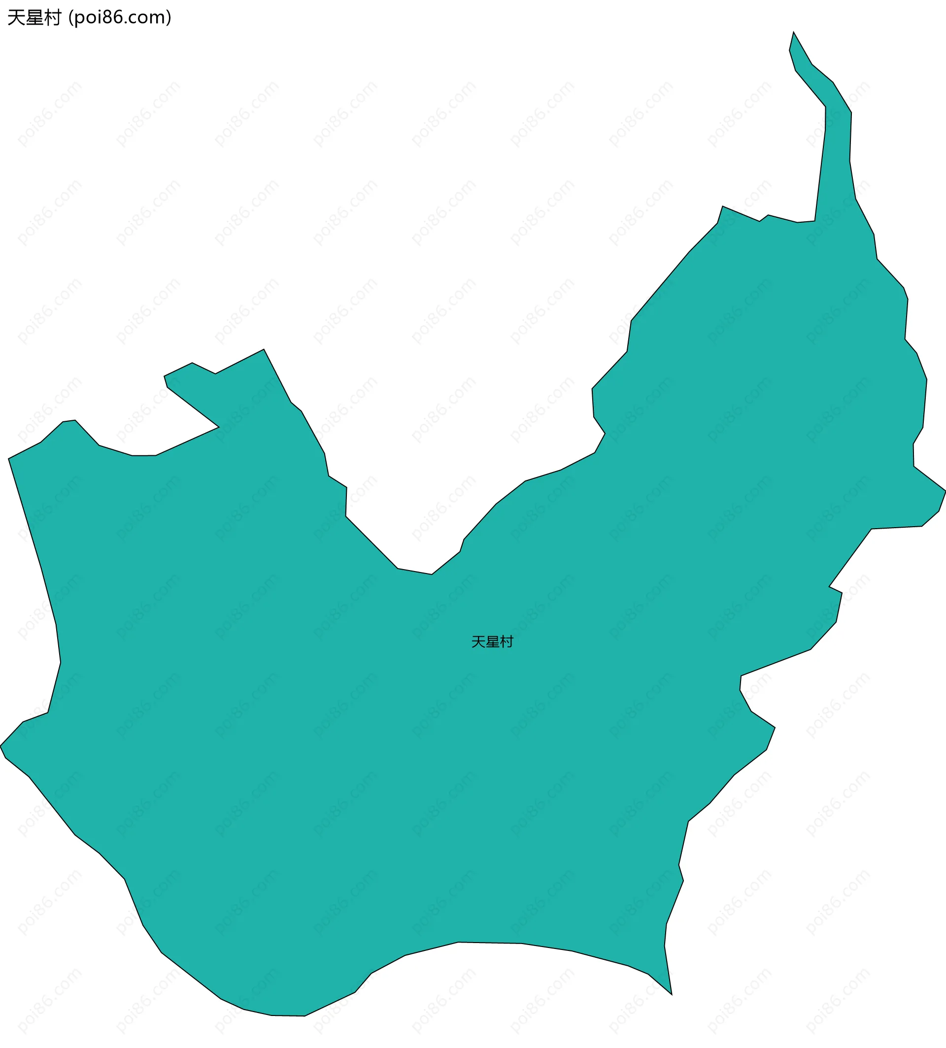 天星村边界地图