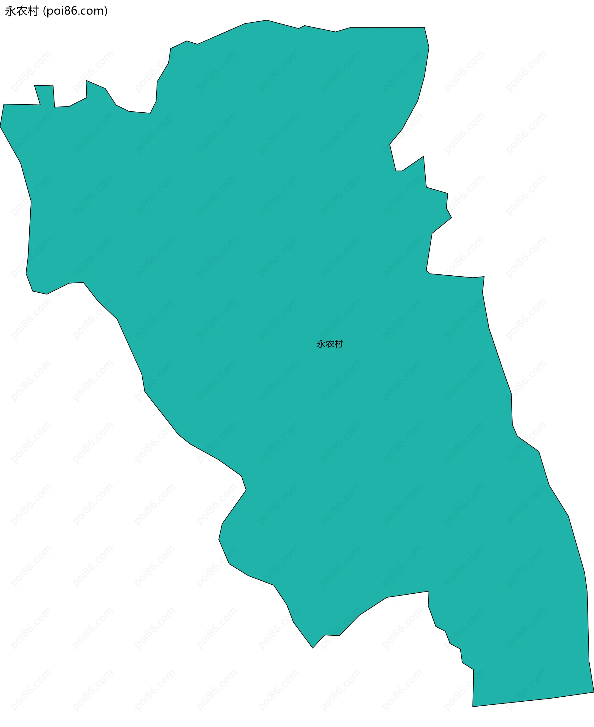 永农村边界地图