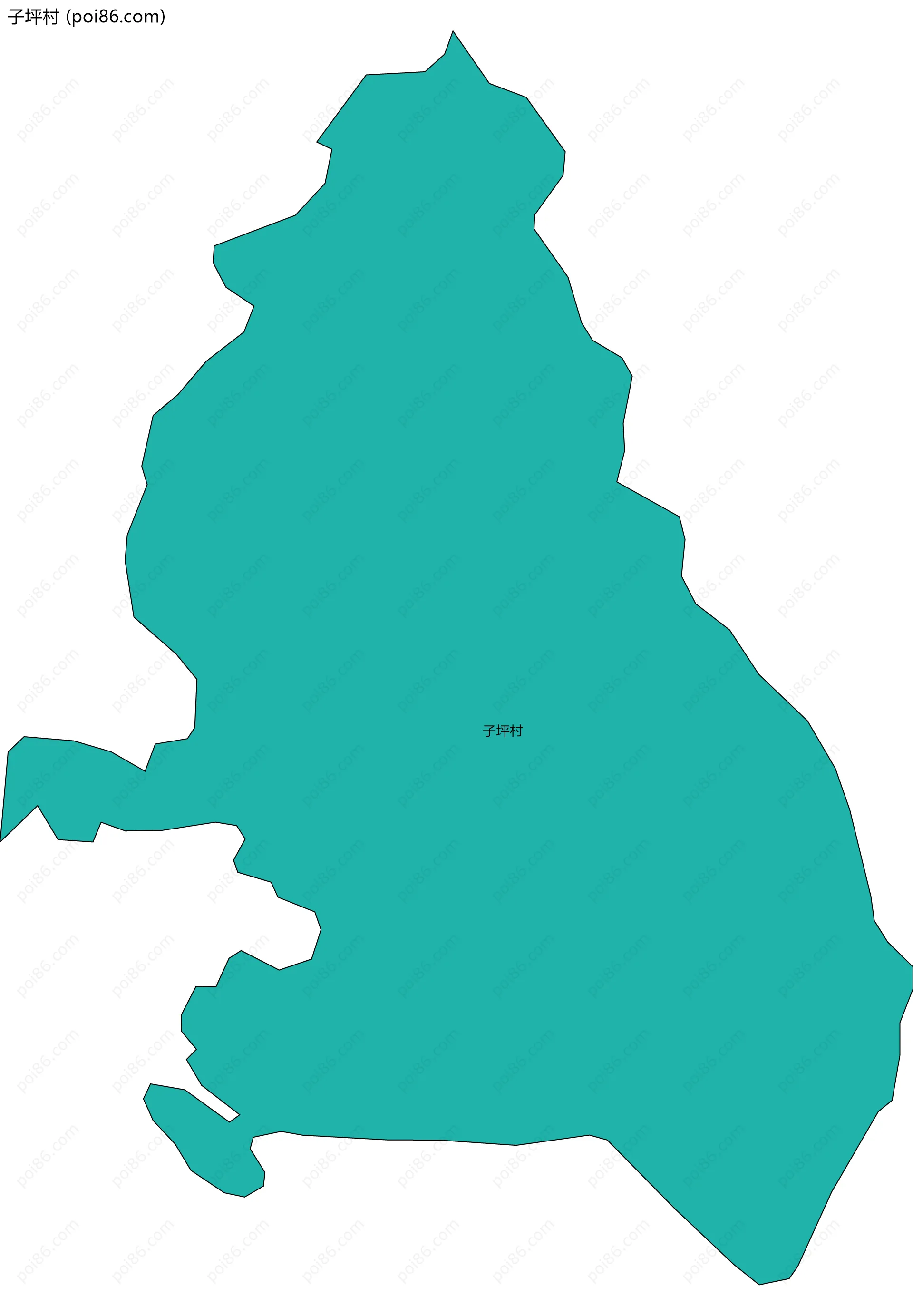 子坪村边界地图