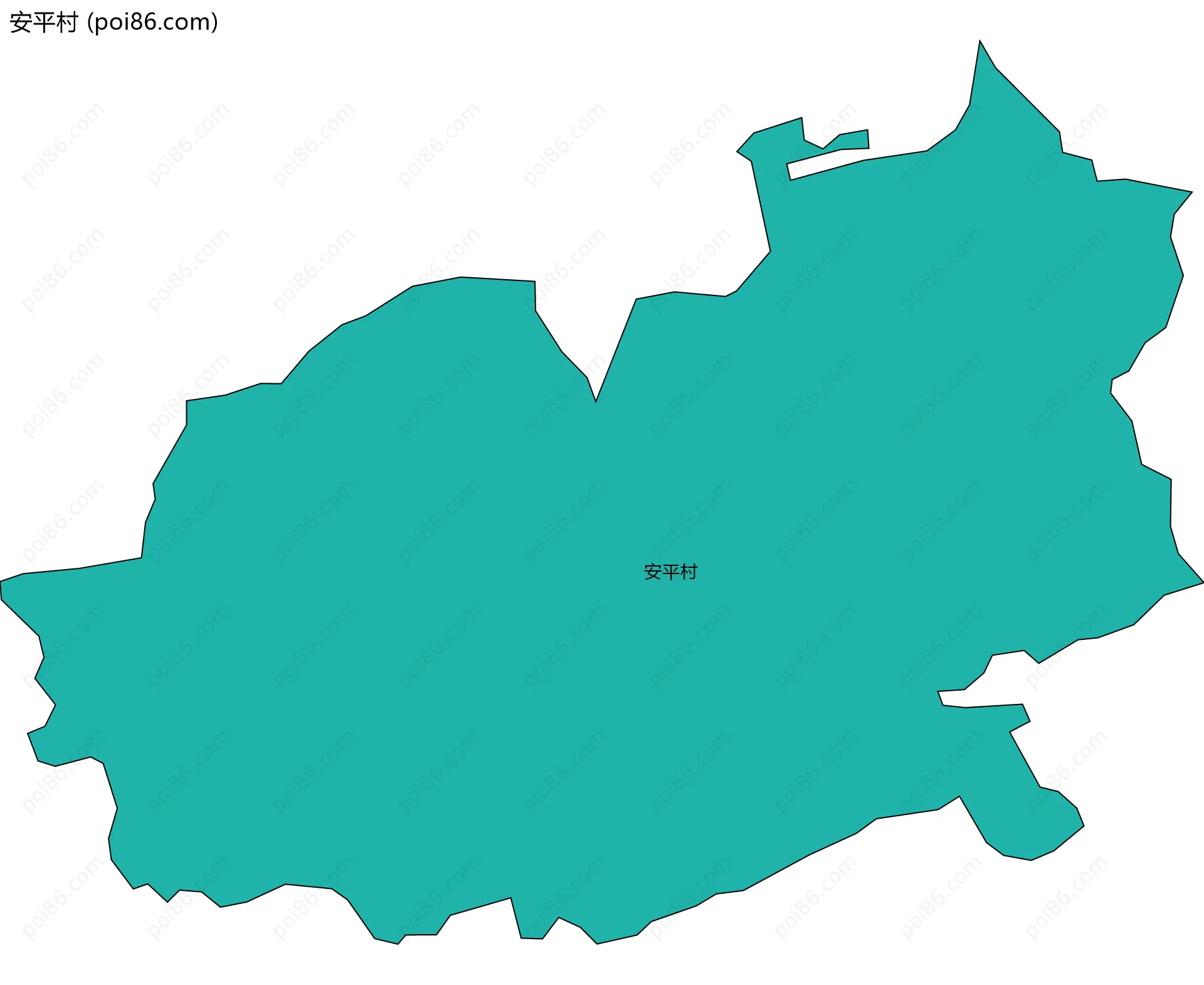 安平村边界地图