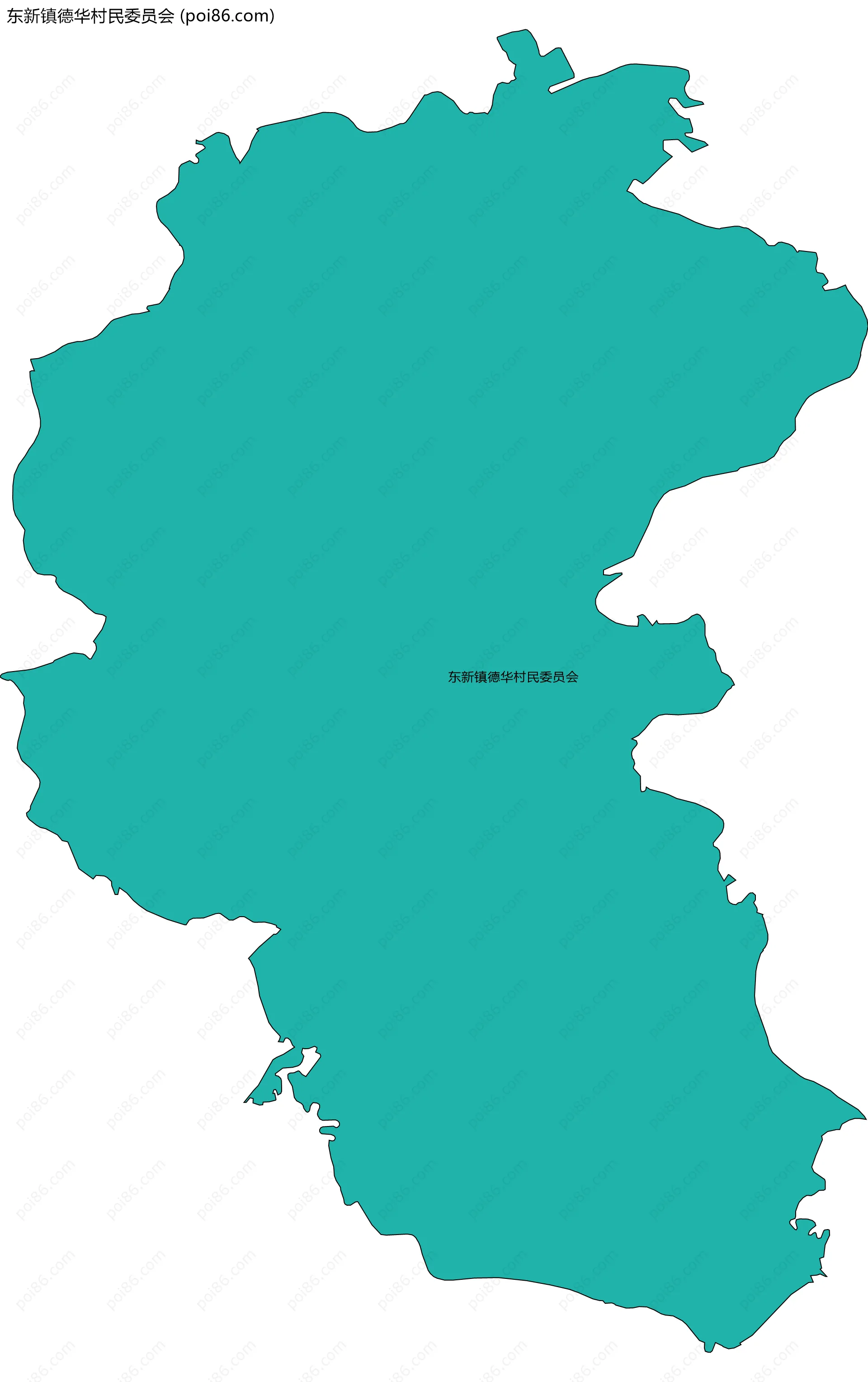 东新镇德华村民委员会边界地图
