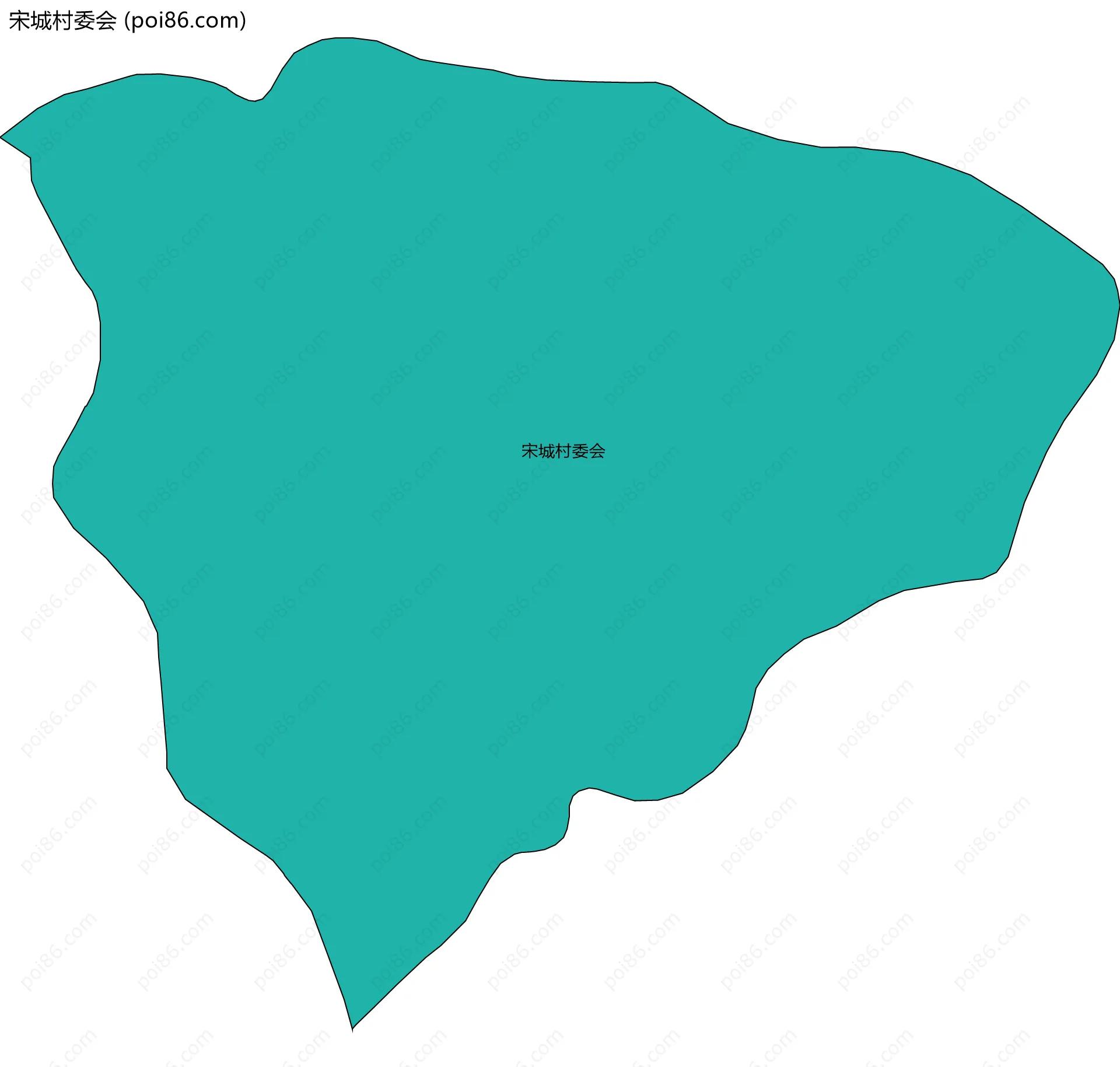 宋城村委会边界地图
