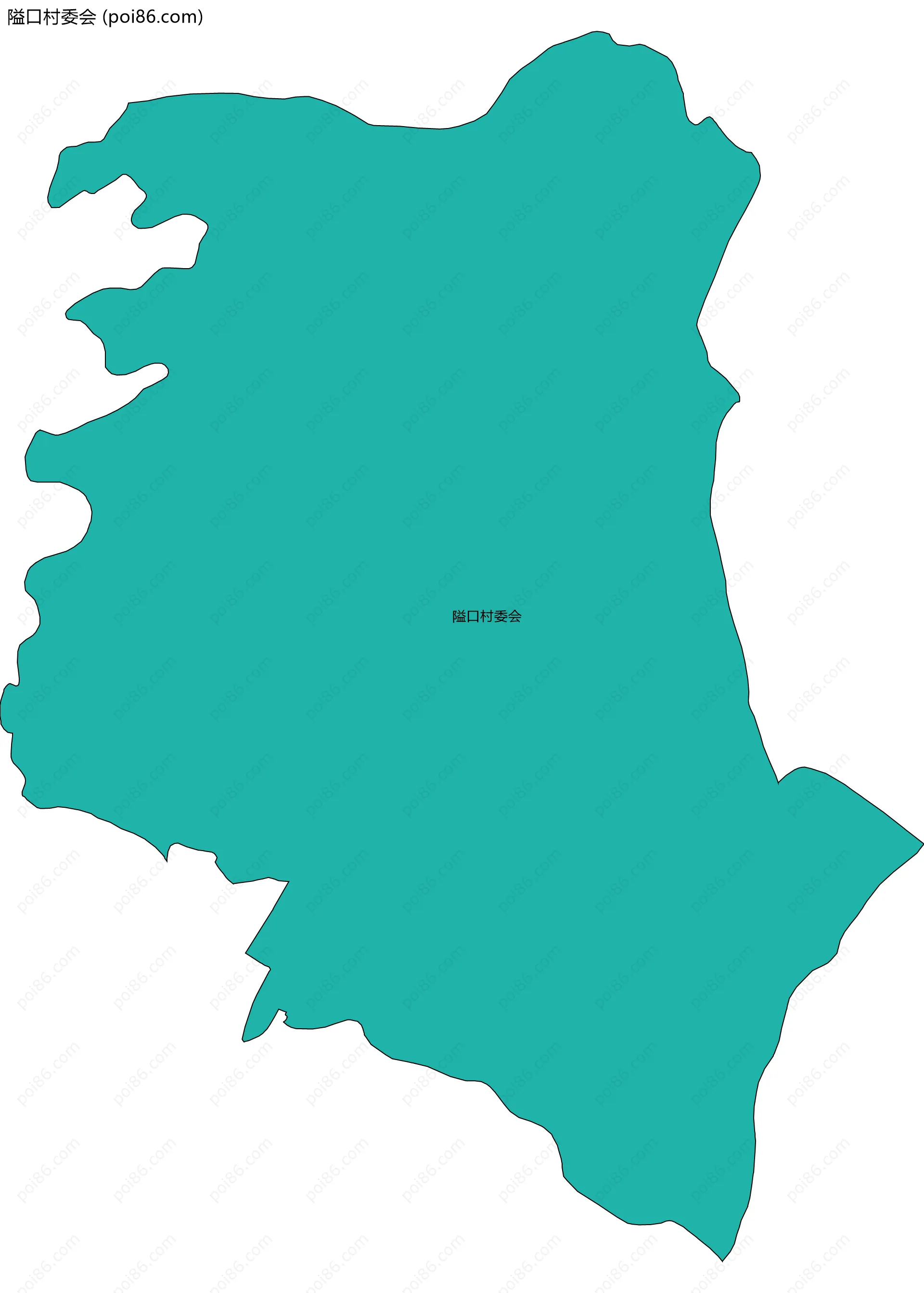 隘口村委会边界地图