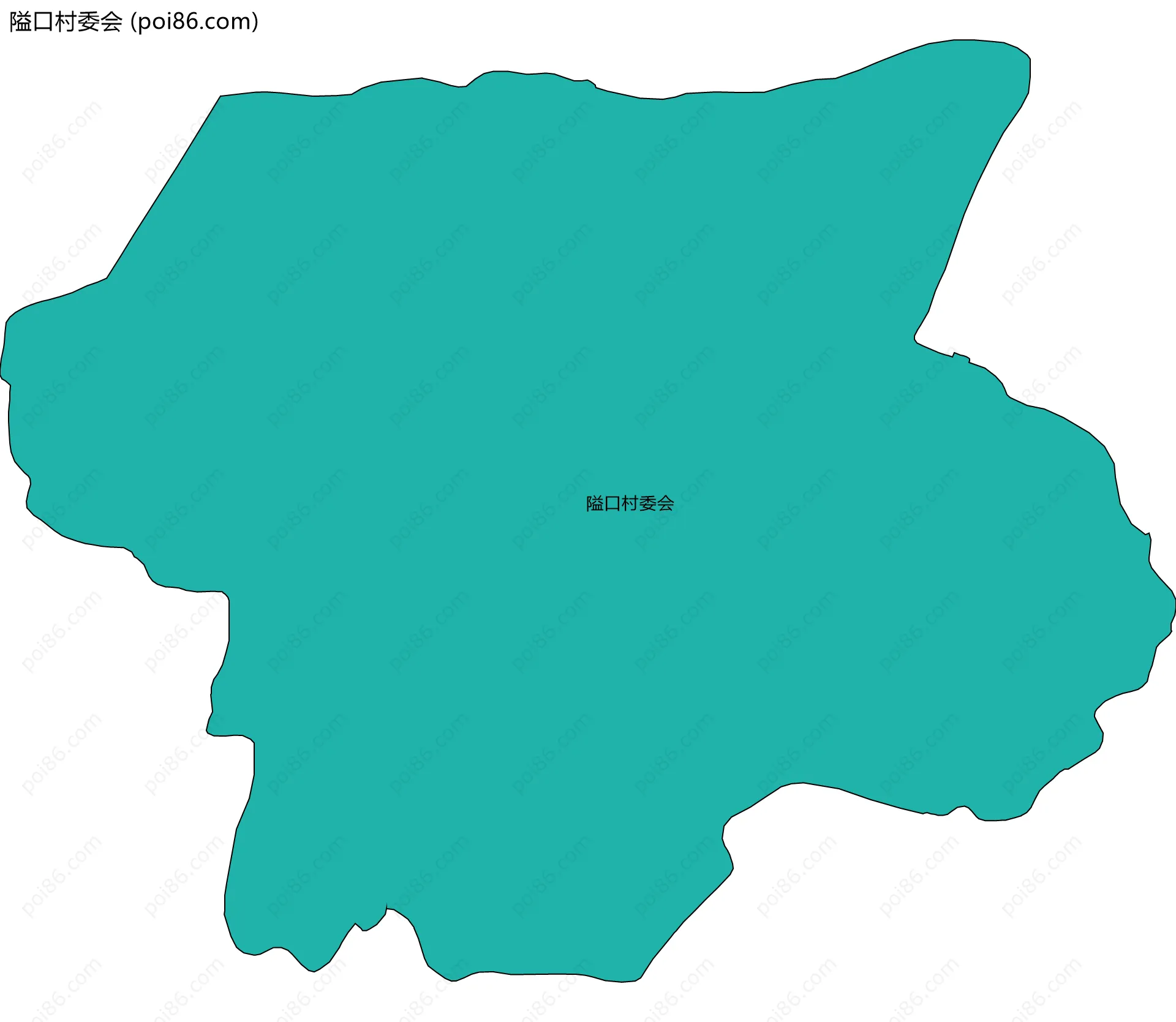 隘口村委会边界地图