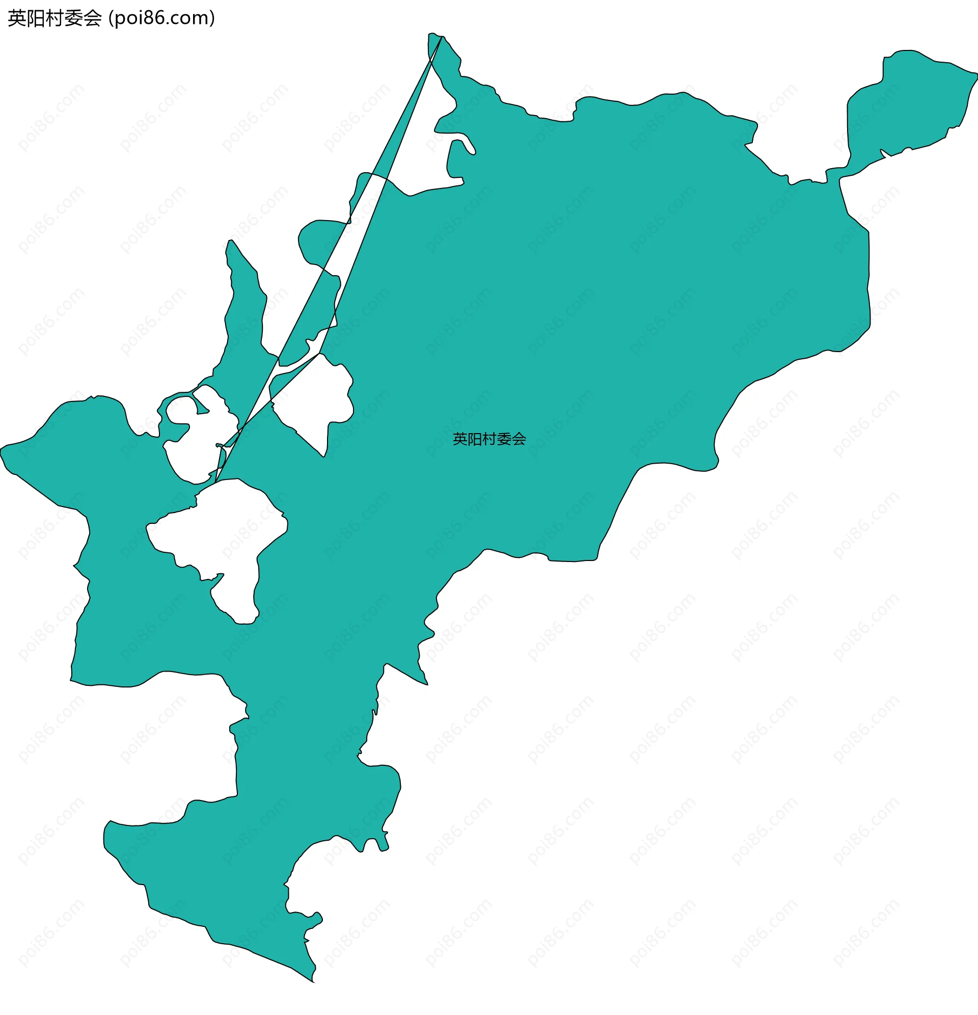 英阳村委会边界地图