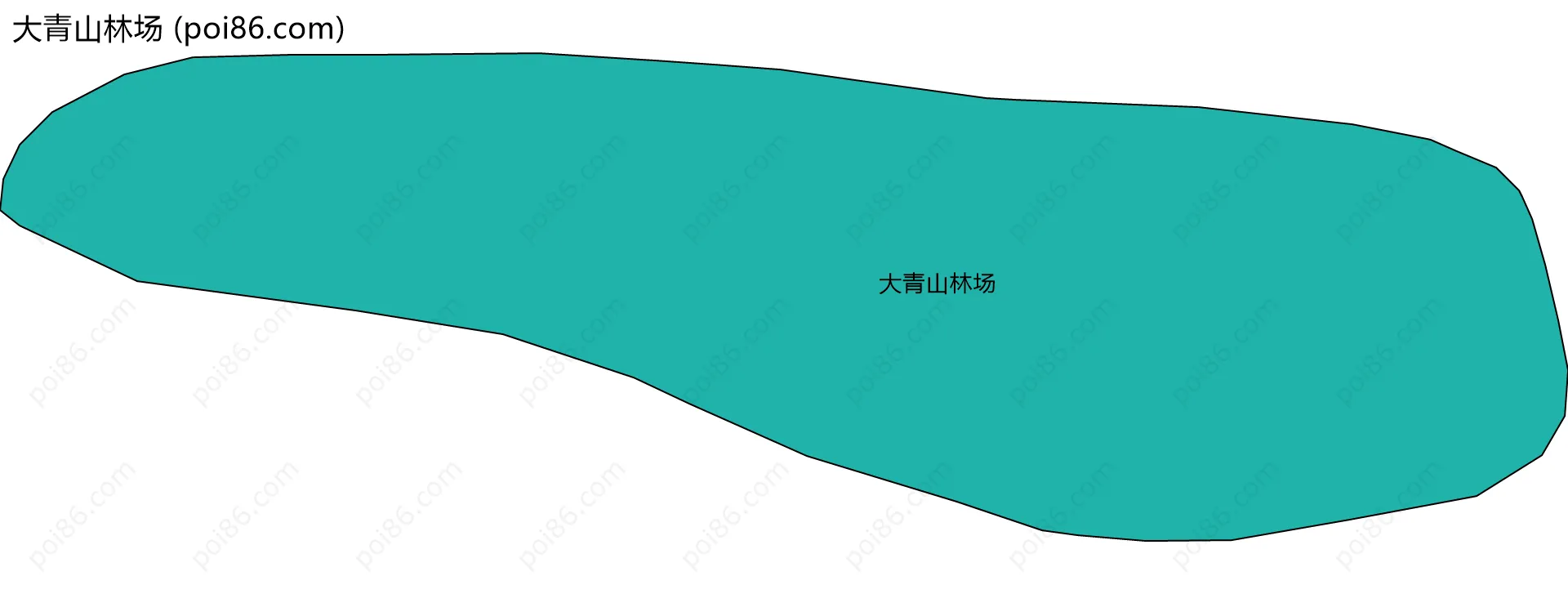 大青山林场边界地图