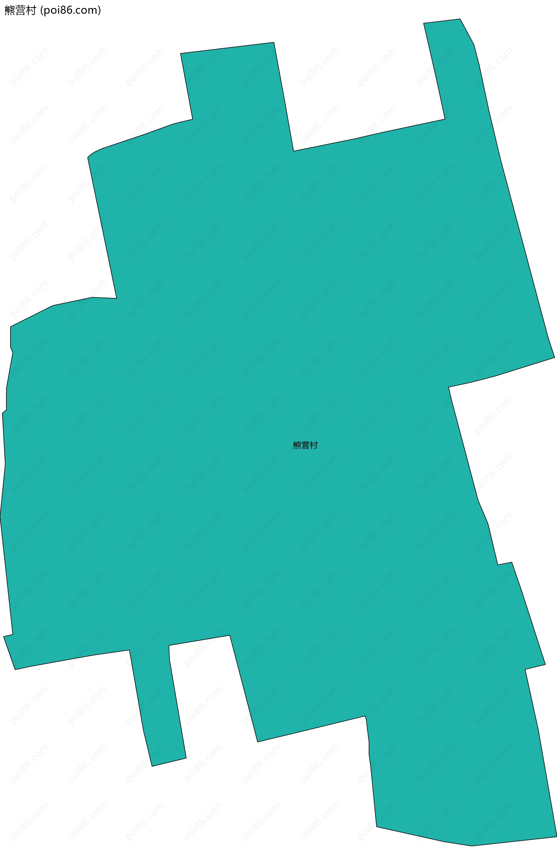 熊营村边界地图